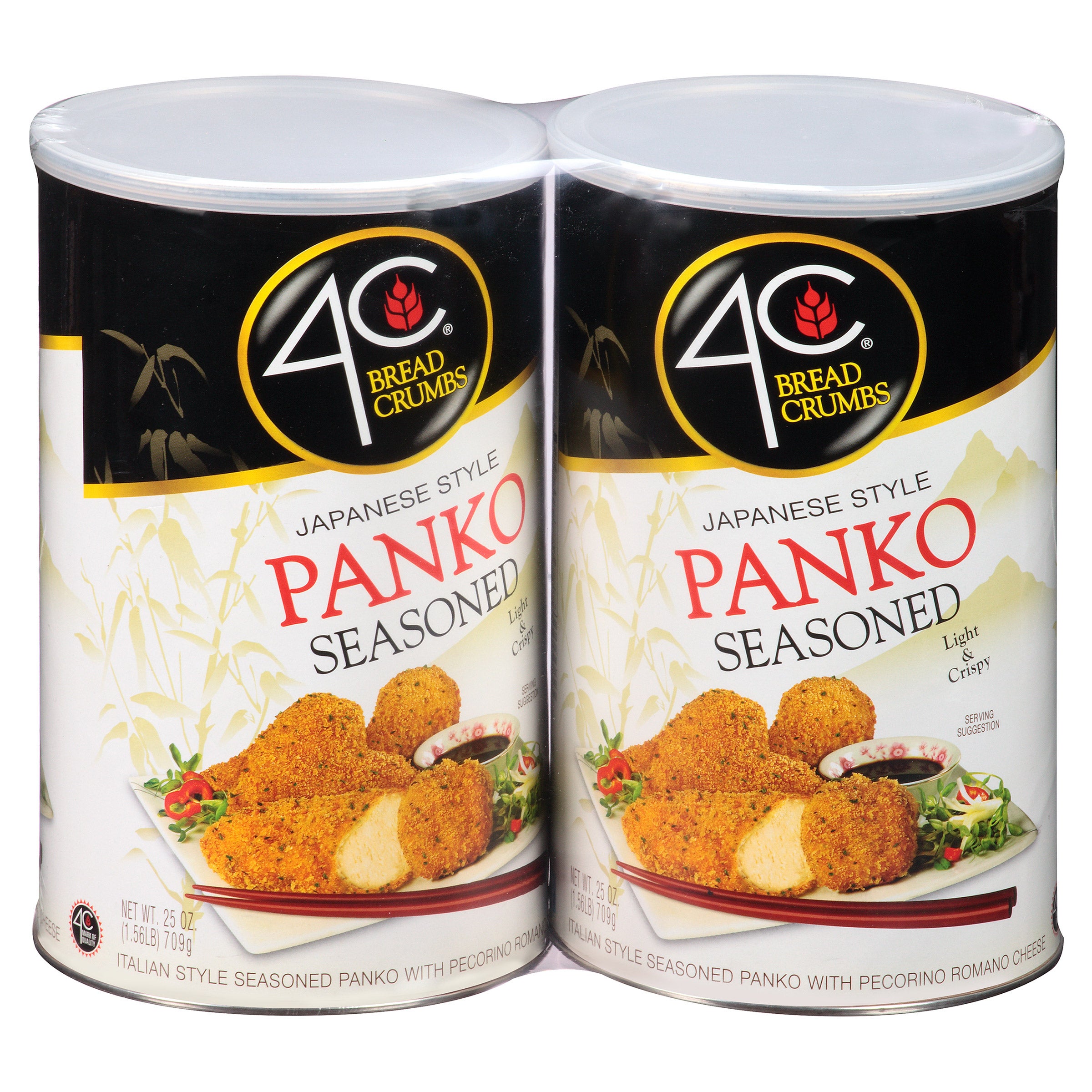 4C SEASONED PANKO BREAD CRUMBS 2/25 OZ. (3.125 LBS )