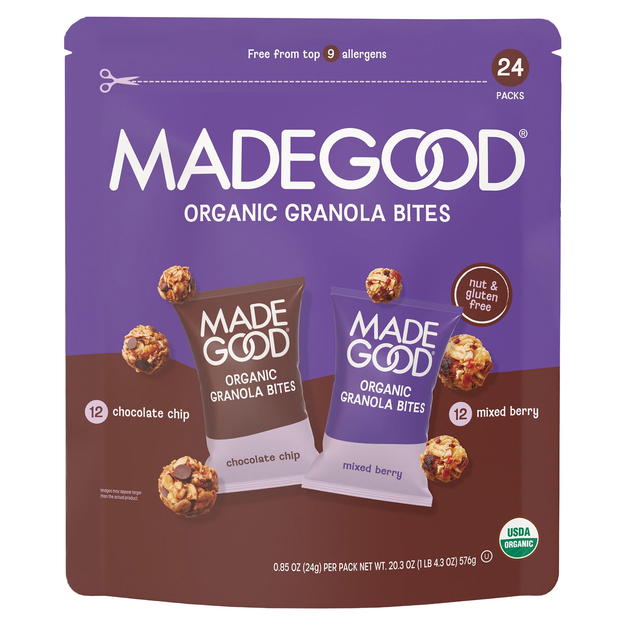 MADE GOOD ORGANIC GRANOLA MINIS 24 CT / .85 OZ - Image 1