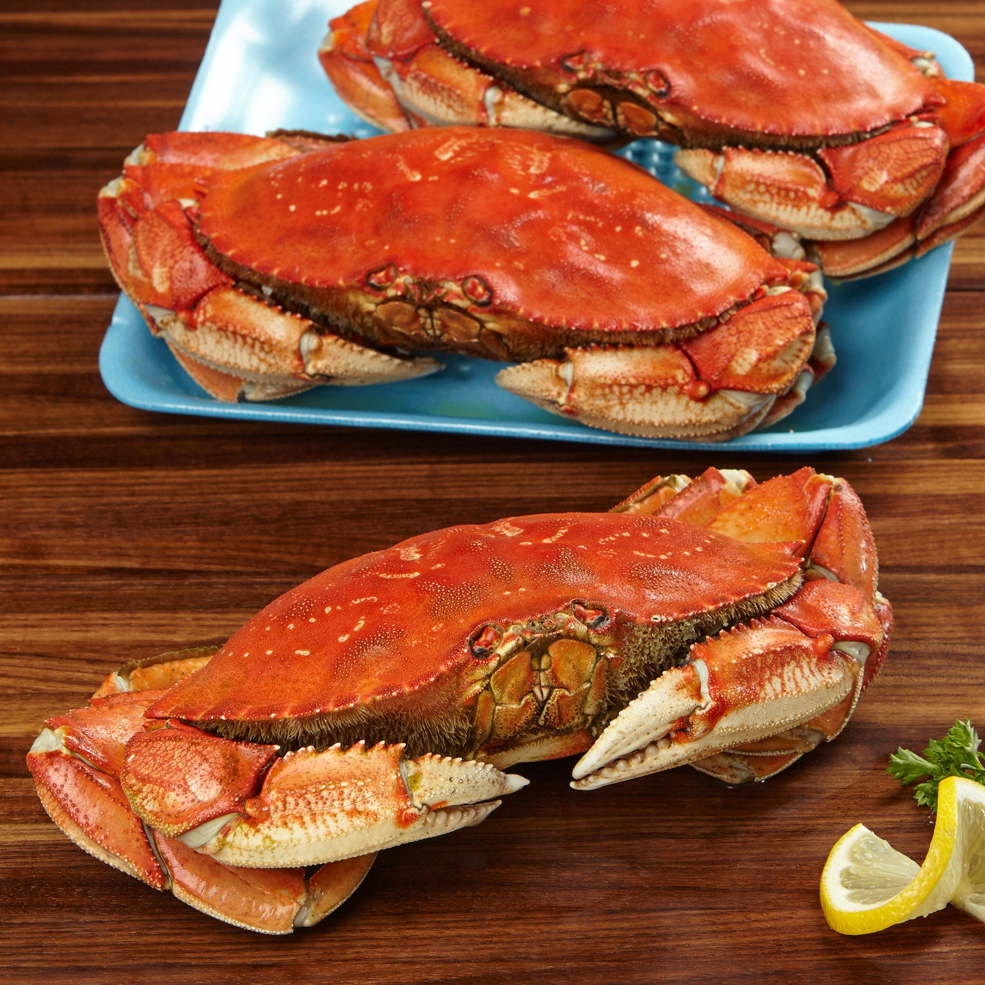 WILD WHOLE COOKED DUNGENESS CRAB PER LB. - Image 1