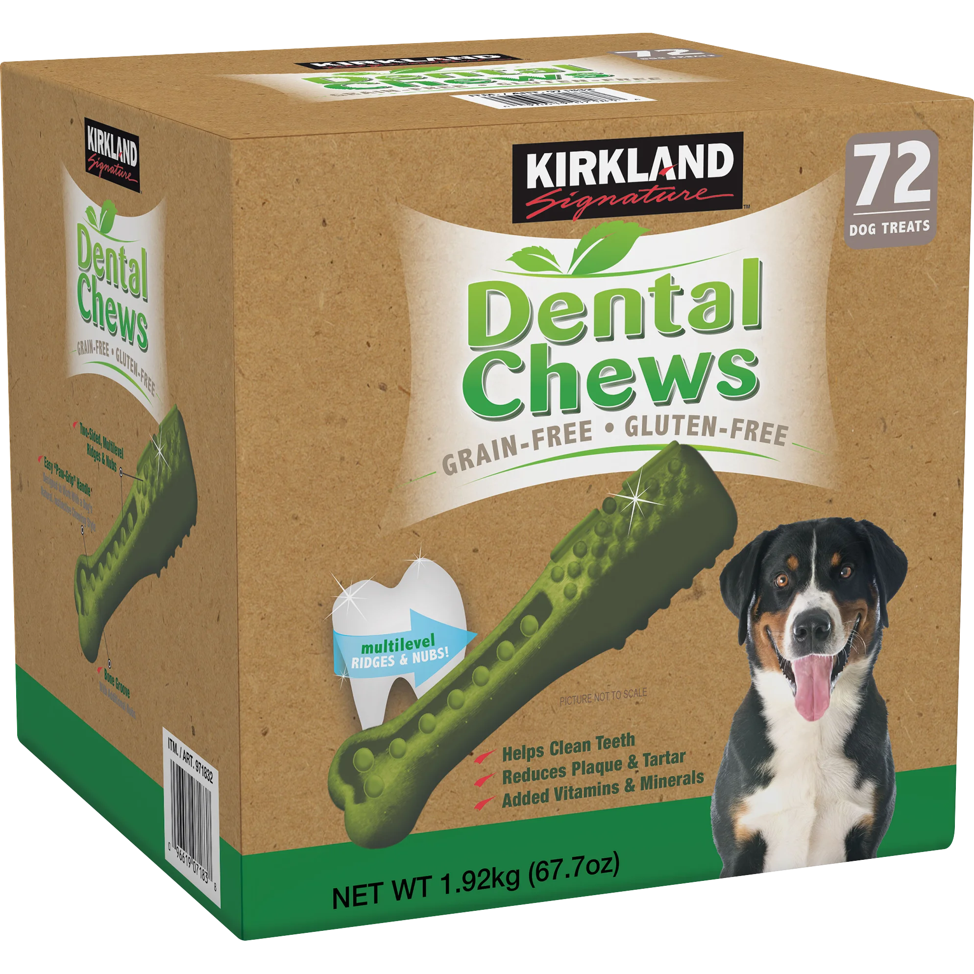 KIRKLAND SIGNATURE DENTAL CHEW GRAIN FREE 67.7 OZ 72 COUNT - Image 1