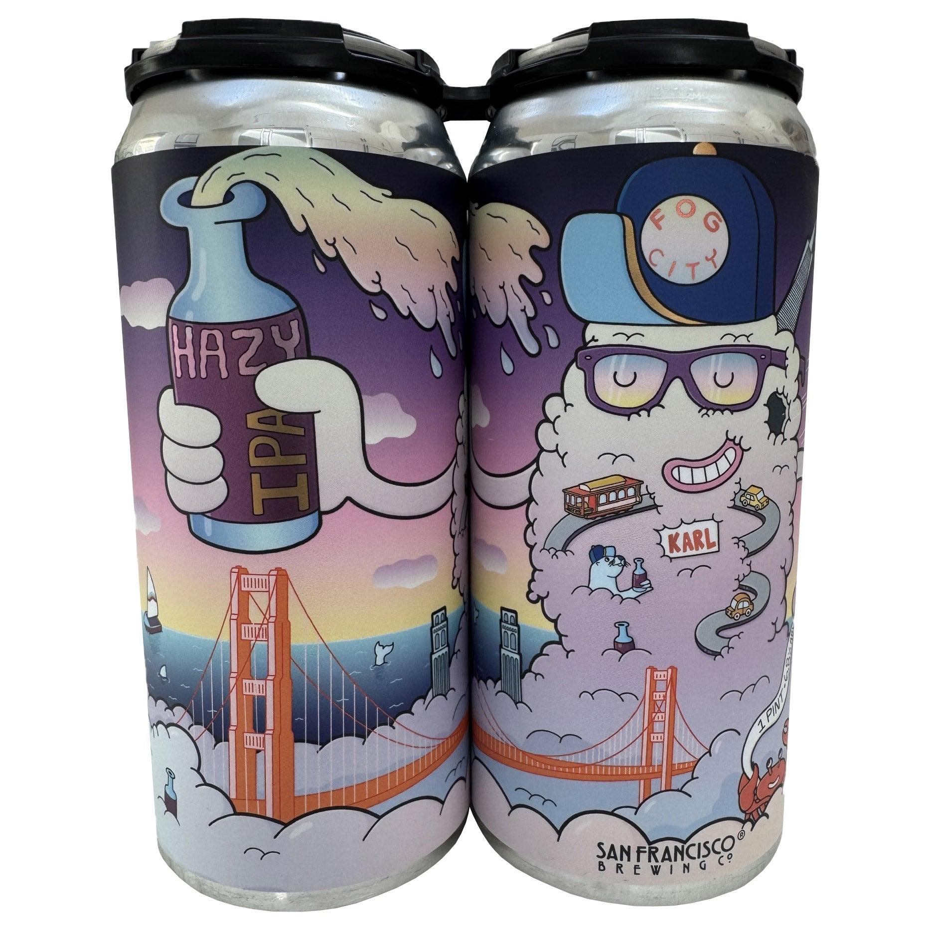 SAN FRANCISCO BREWING FOG CITY HAZY IPA SAN FRANCISCO 4/16OZ