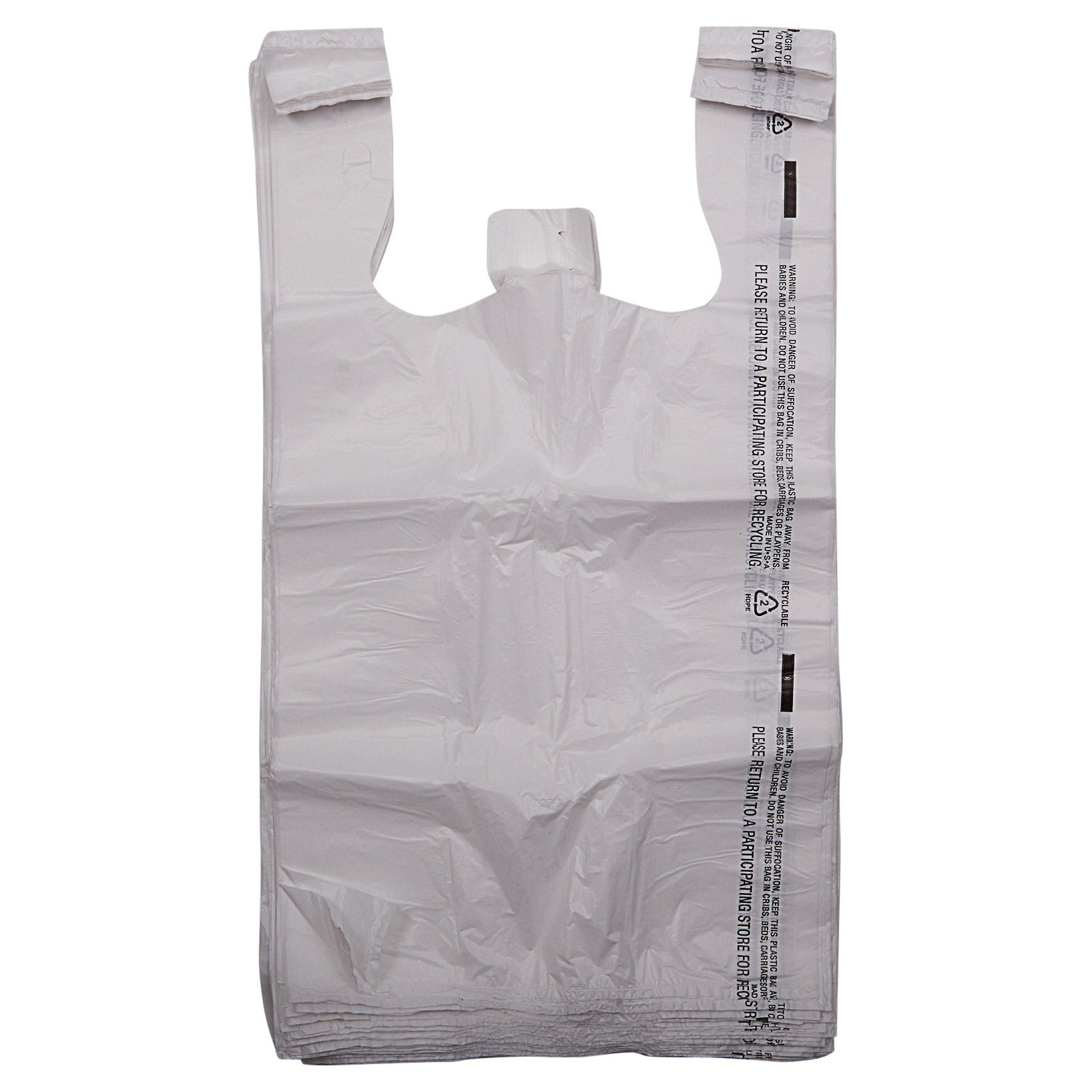 UNIPOLY T-SHIRT BAGS 11.5¨ X 6.5¨ X 22¨ 1000 COUNT
