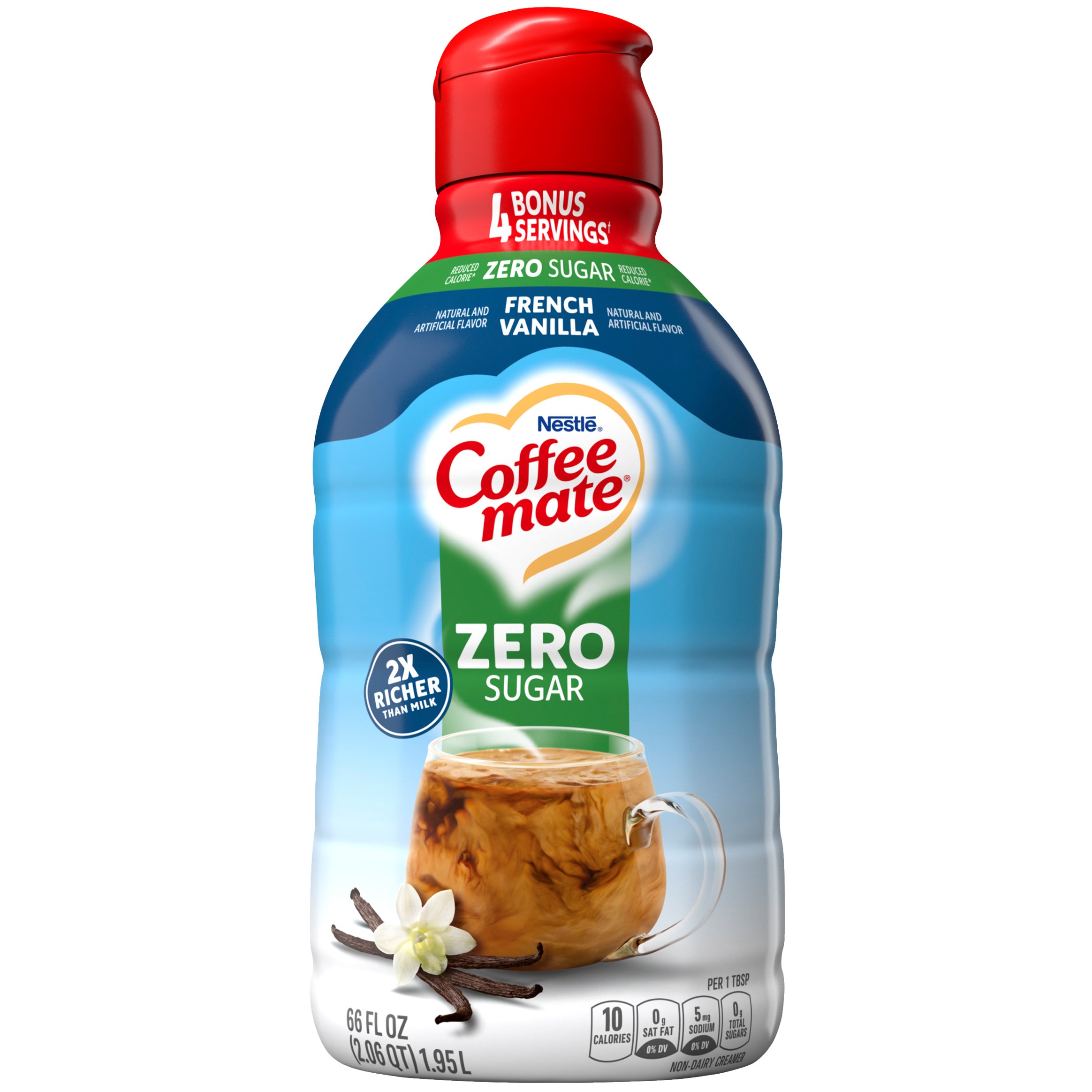 COFFEE MATE ZERO SUGAR FR. VANILLA CREAMER 66 FL OZ - Image 1