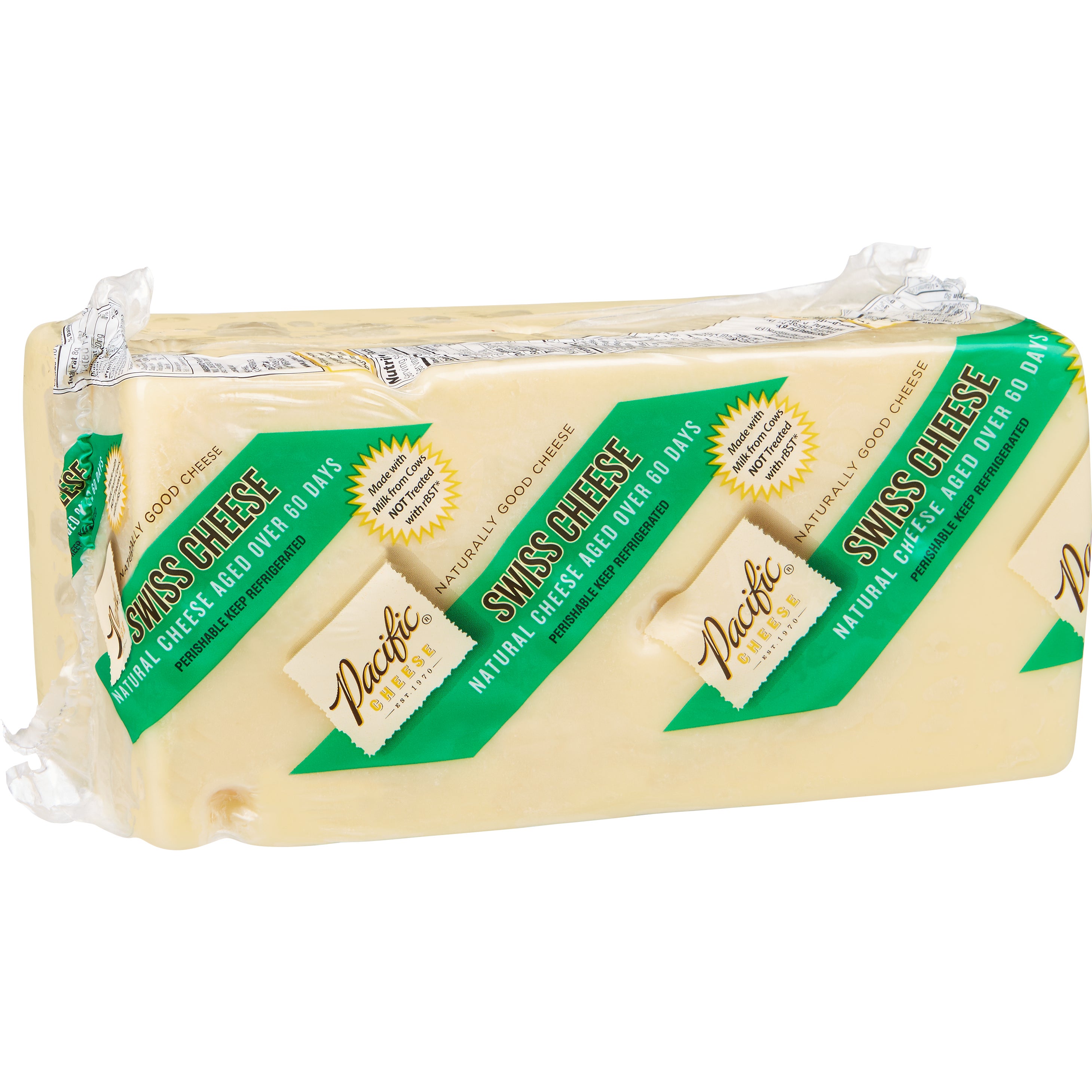 PACIFIC CHEESE SWISS CHEESE PER LB (AVG 4 LB) - Image 1