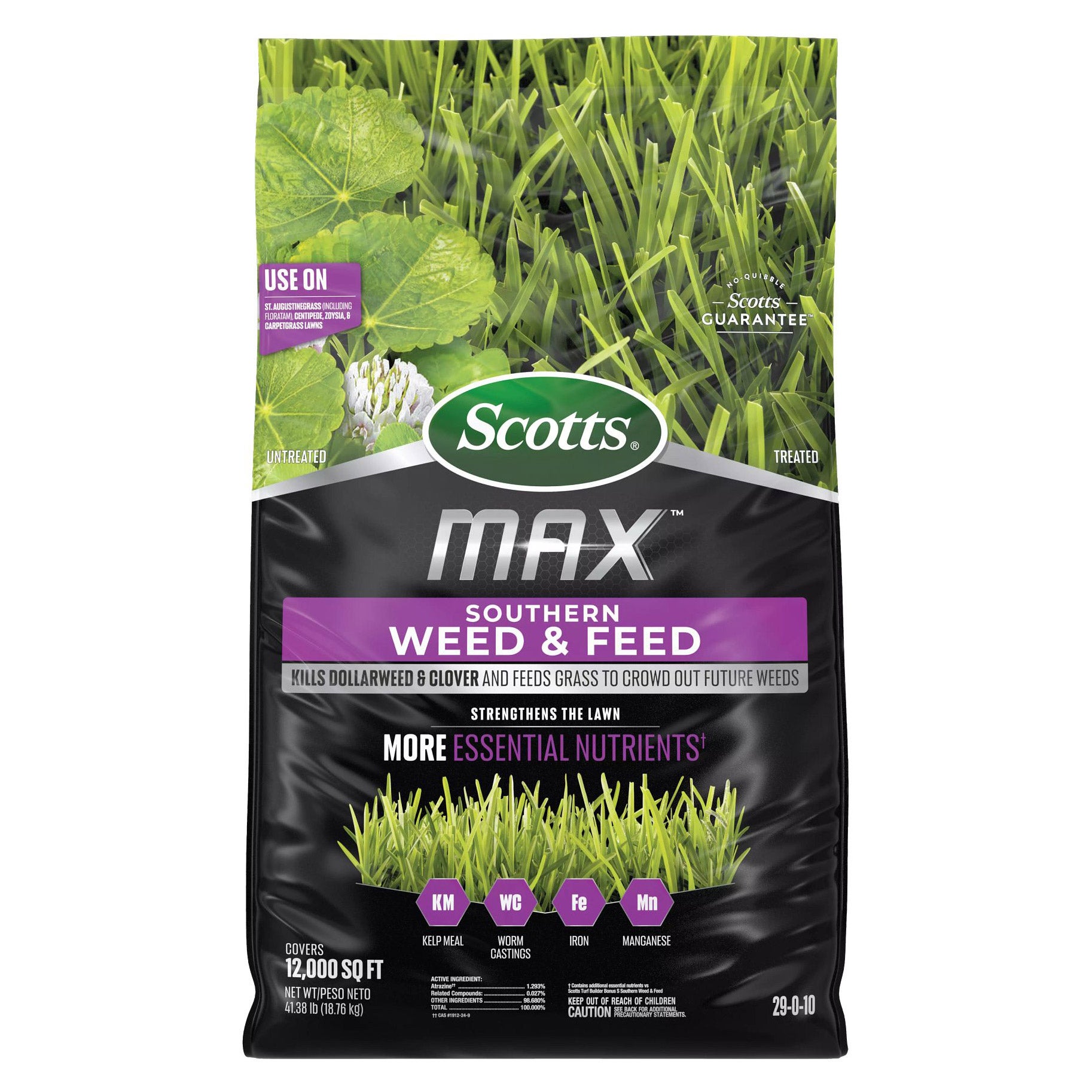 SCOTTS MAX SOUTHERN WEED & FEED 12K SQ FT