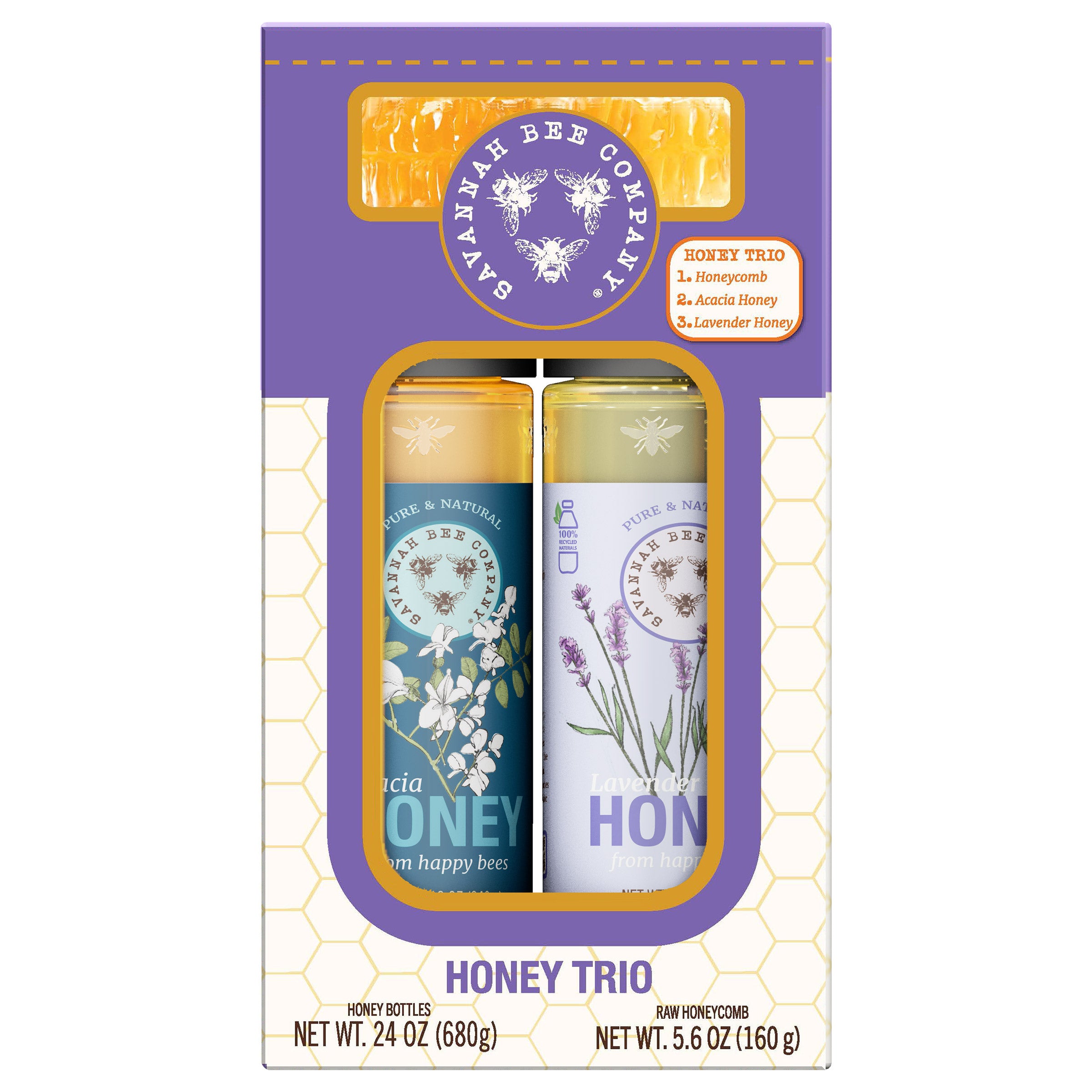 SAVANNAH BEE COMPANY HONEY VARIETY PACK 29.6 OZ (1.85 LBS)