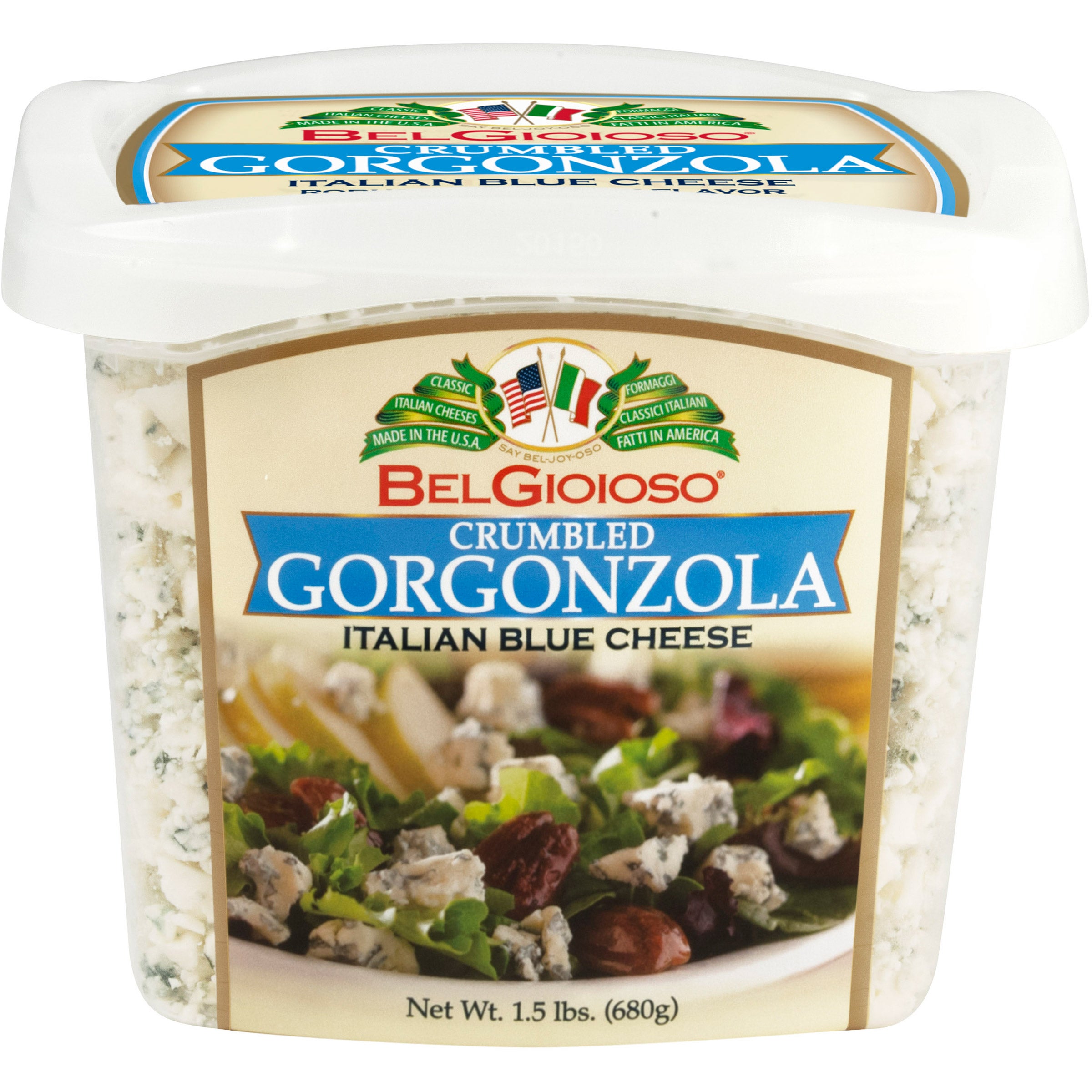 BELGIOIOSO CRUMBLED GORGONZOLA 1.5 LB