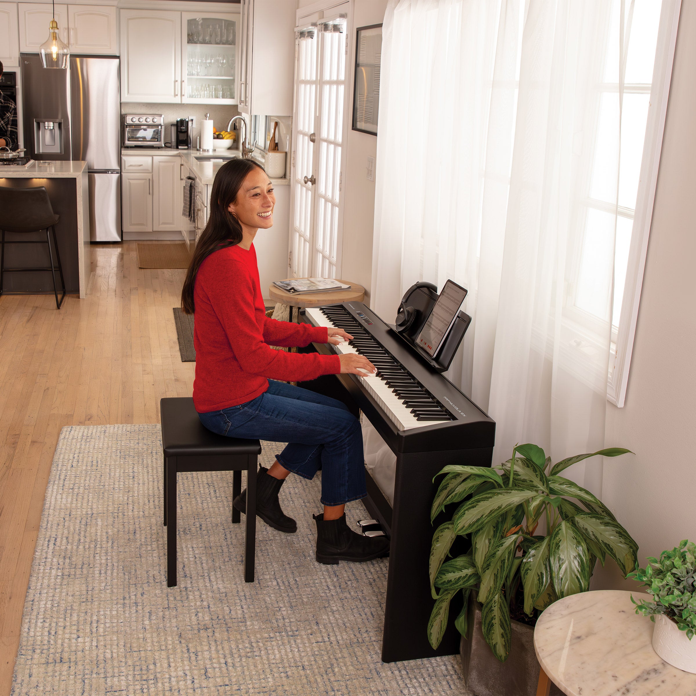 ROLAND FRP NUVOLA EX DIGITAL PIANO BUNDLE W/ STAND & HEADPHONES