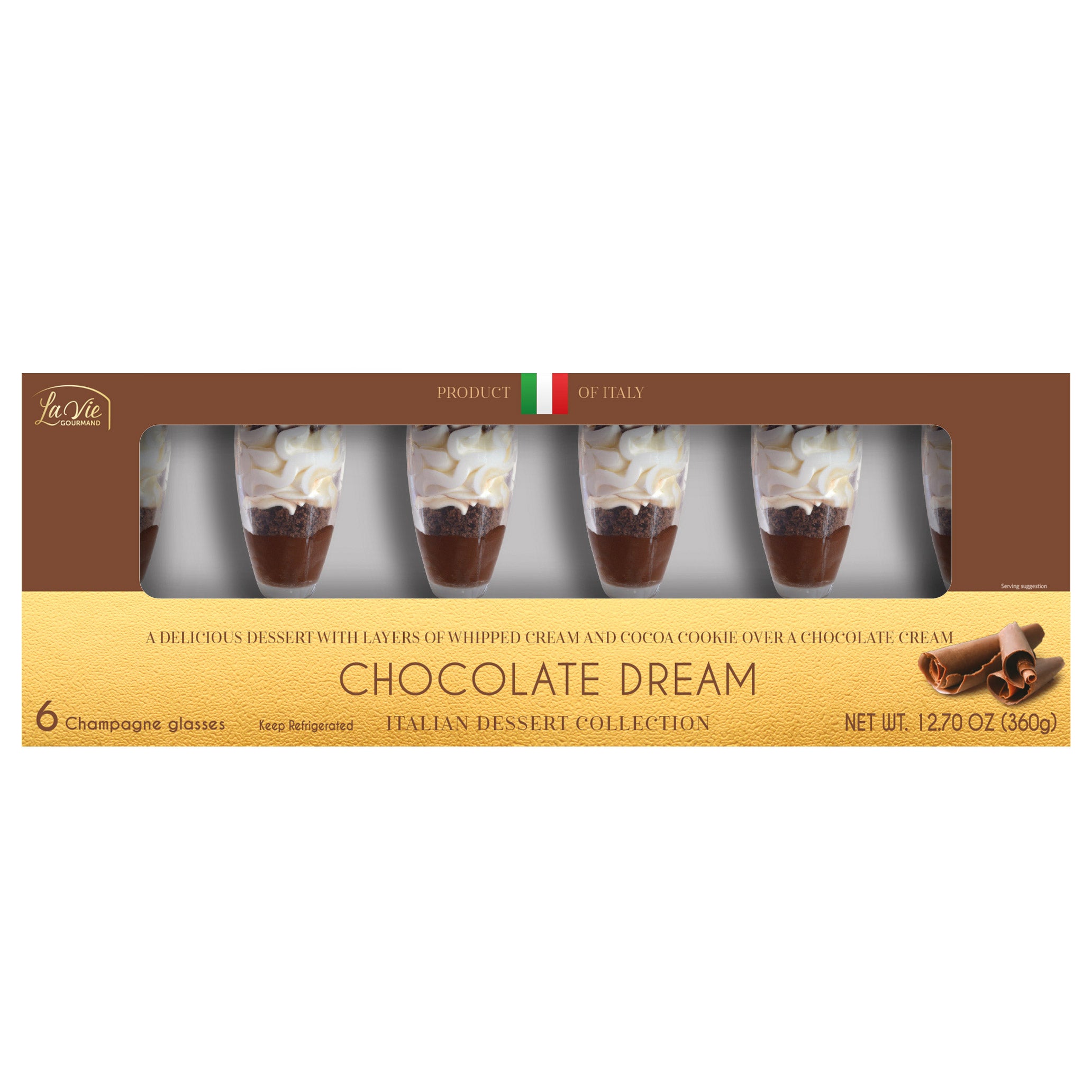 DOLCE MIA CHOCOLATE DREAM 6 CT 12.7 OZ (.79 LBS)