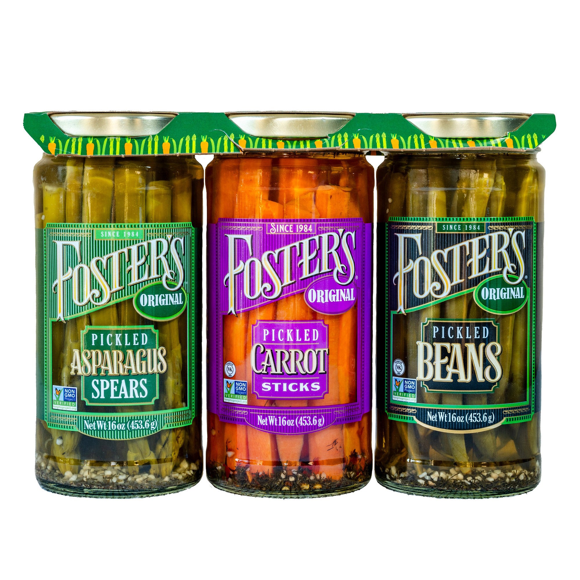 FOSTER'S PICKLED VEGGIE VARIETY 3/16 OZ