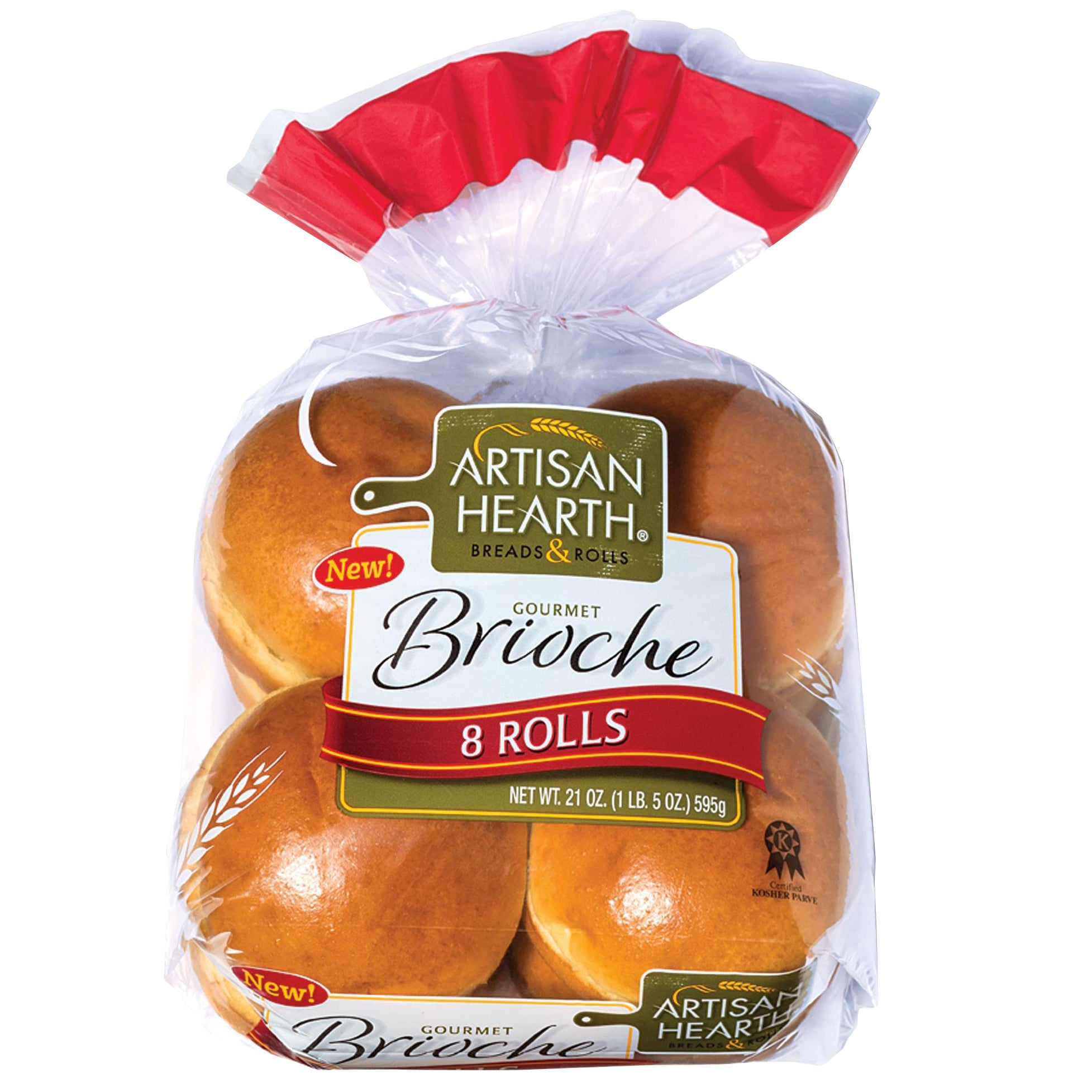 ARTISAN HEARTH BRIOCHE ROLLS 16 COUNT PACKAGE - Image 1