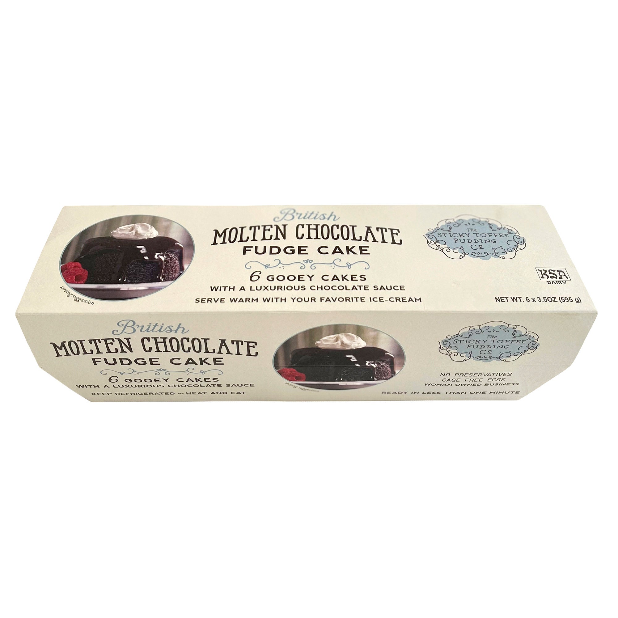 STICKY TOFFEE CHOCOLATE LAVA CAKE 6 COUNT 3.5 OZ EACH - Image 1