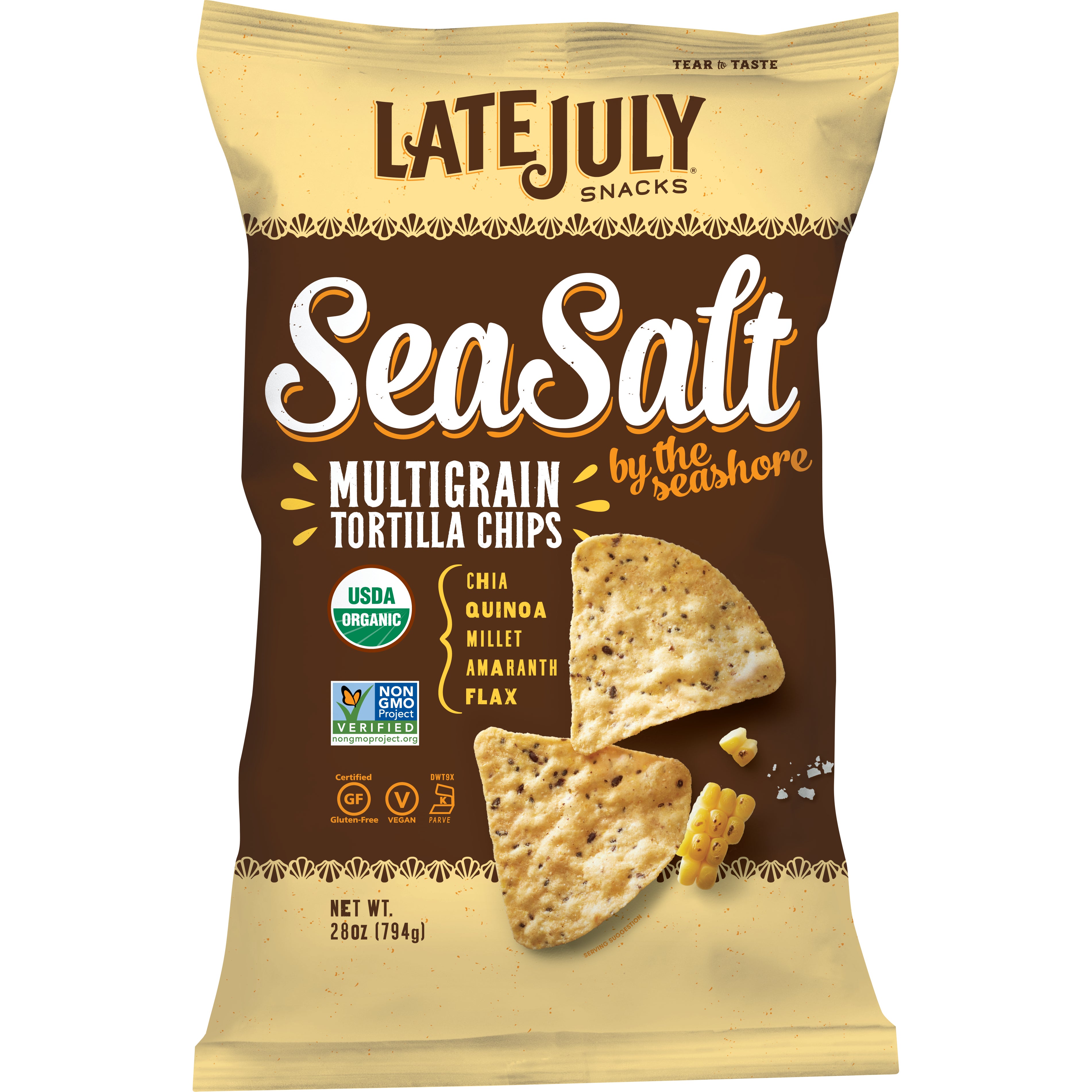 LATE JULY ORGANIC MULTIGRAIN CHIPS 28 OZ - Image 1