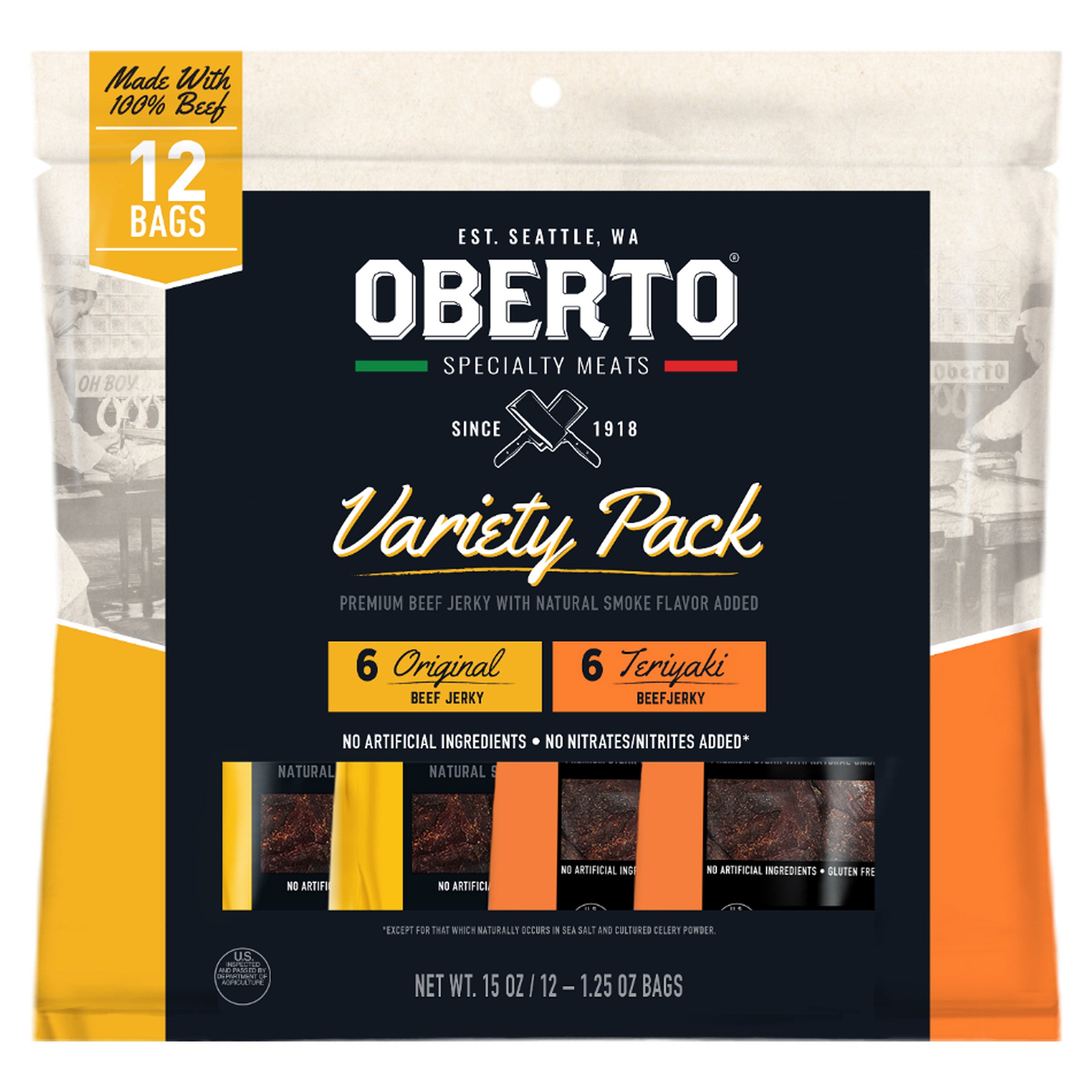 OBERTO VARIETY BAG 12 COUNT BAG