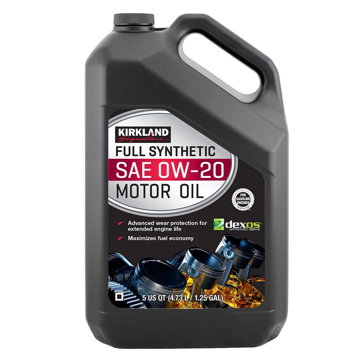 KIRKLAND SIGNATURE FULL SYNTHETIC 0W20 2-5QT(4.73L) BOTTLES - Image 1