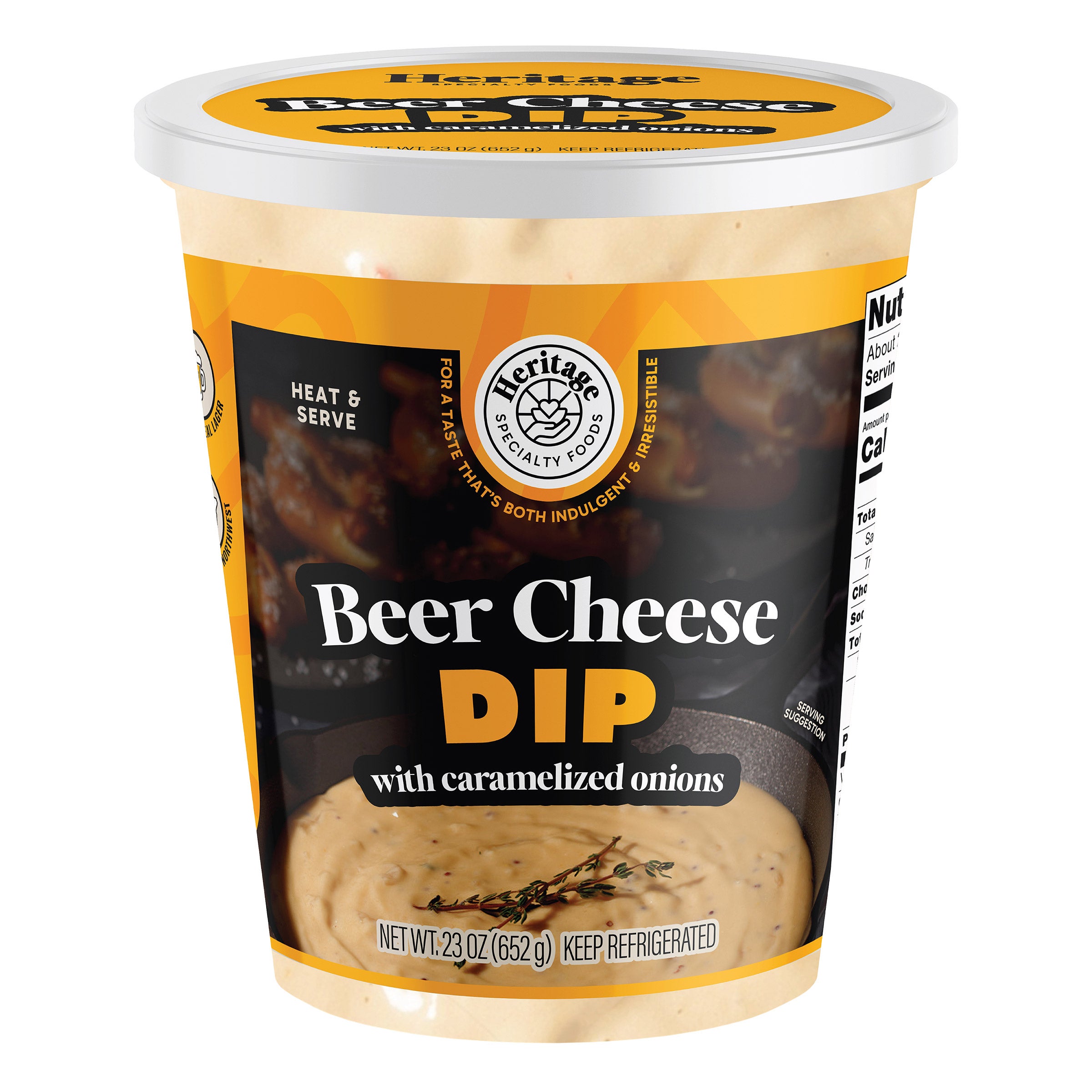 HERITAGE FOODS GERMAN BEER CHEESE 23 OZ