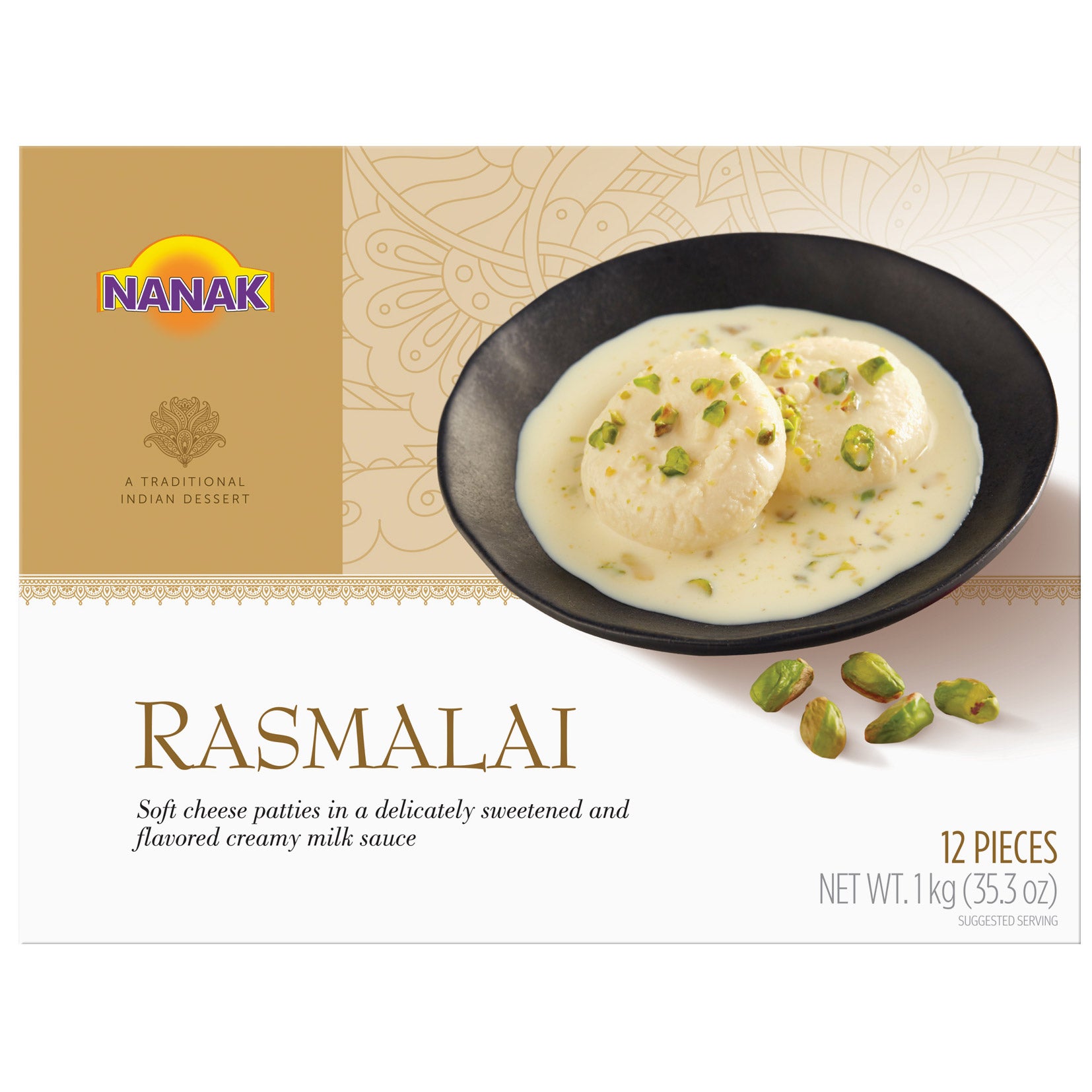 NANAK RASMALAI DESSERT 35 OZ (2.1875 LBS)