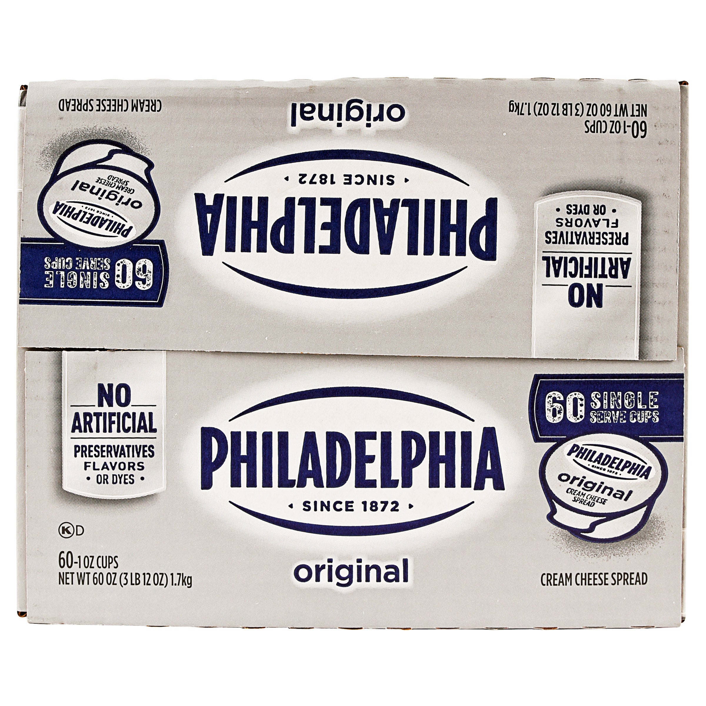 PHILADELPHIA CREAM CHEESE 60/1 OZ (3.75 LBS)