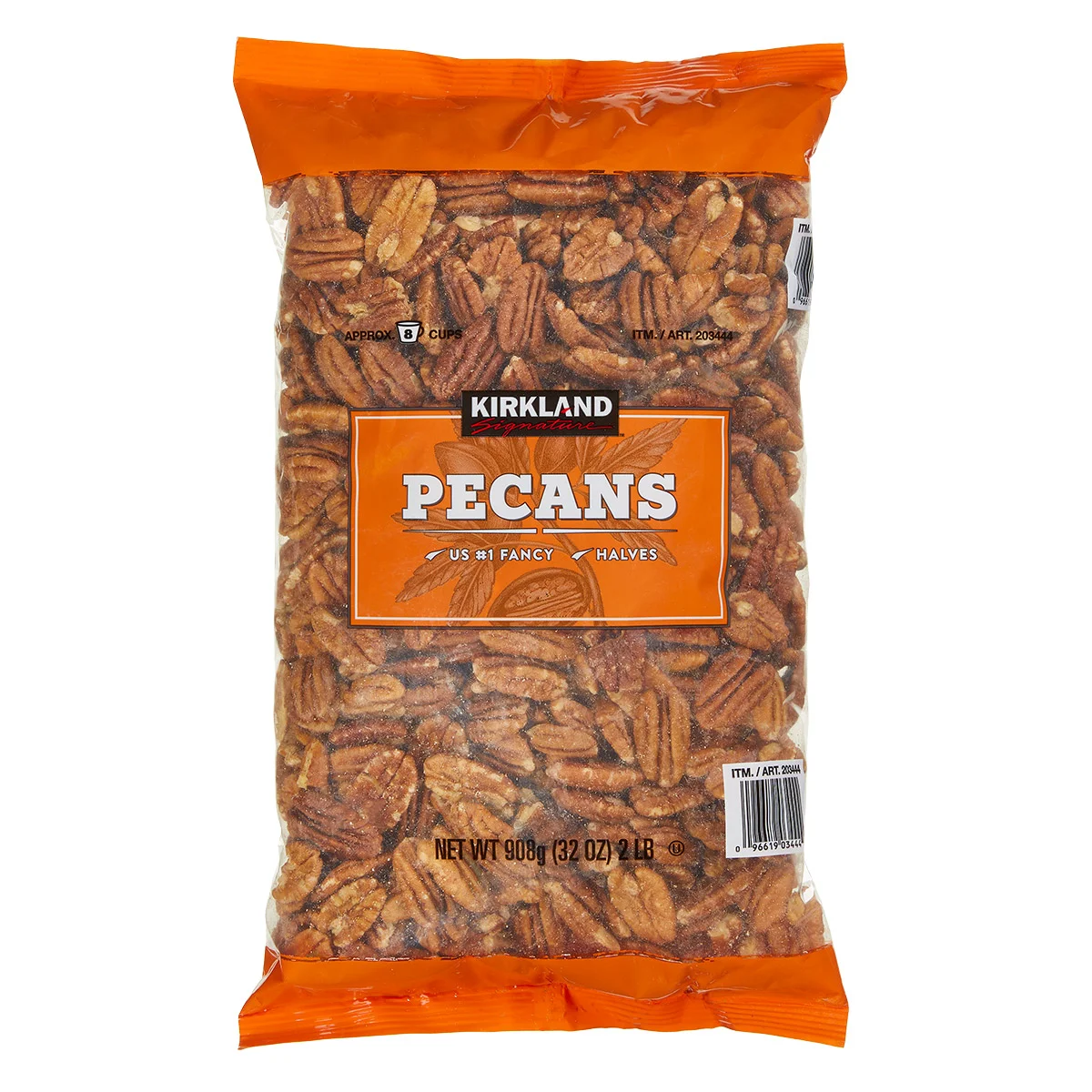 KIRKLAND SIGNATURE PECAN HALVES 32 OUNCE BAG - Image 1