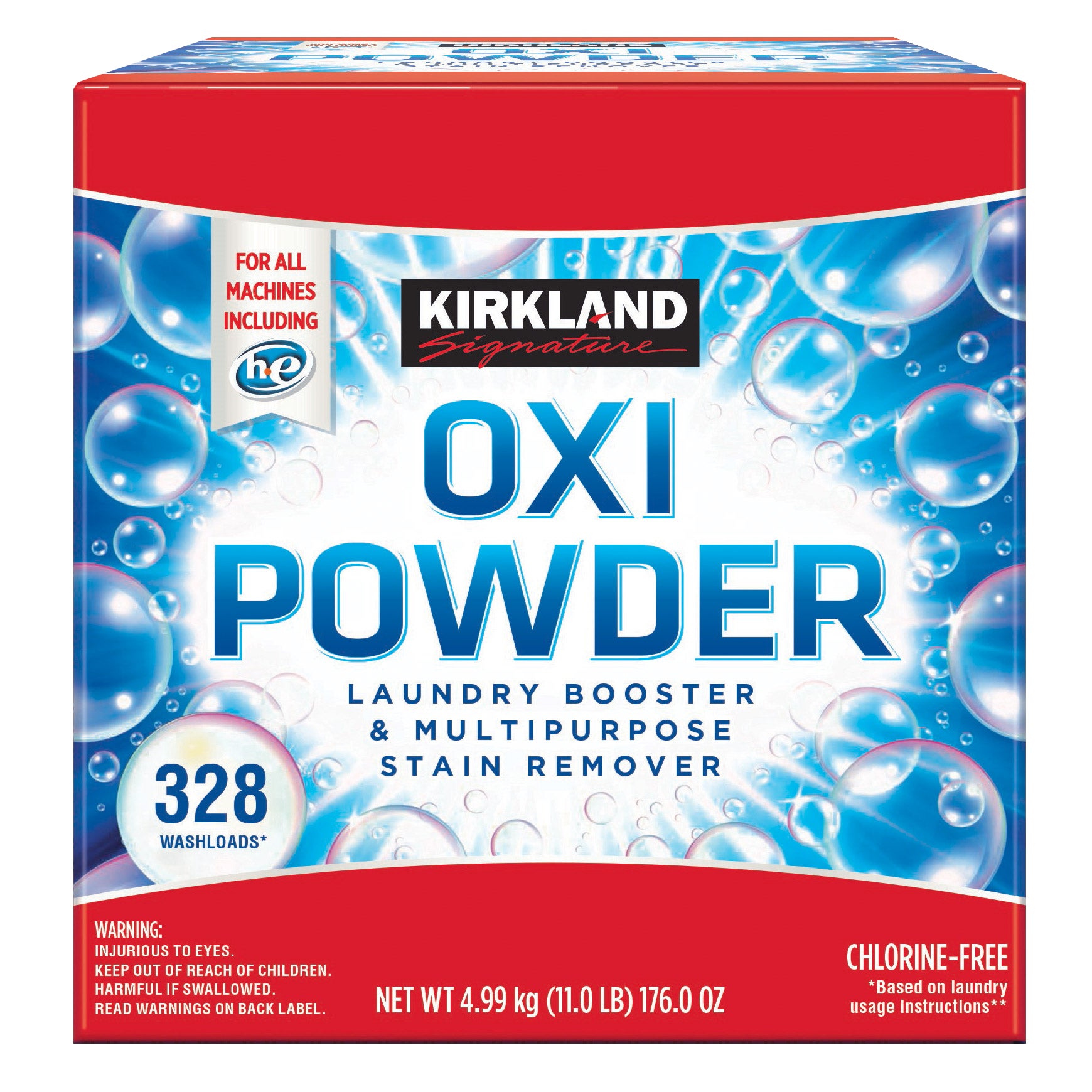 KIRKLAND SIGNATURE OXI POWDER 11 POUND & 328 WASHES - Image 1