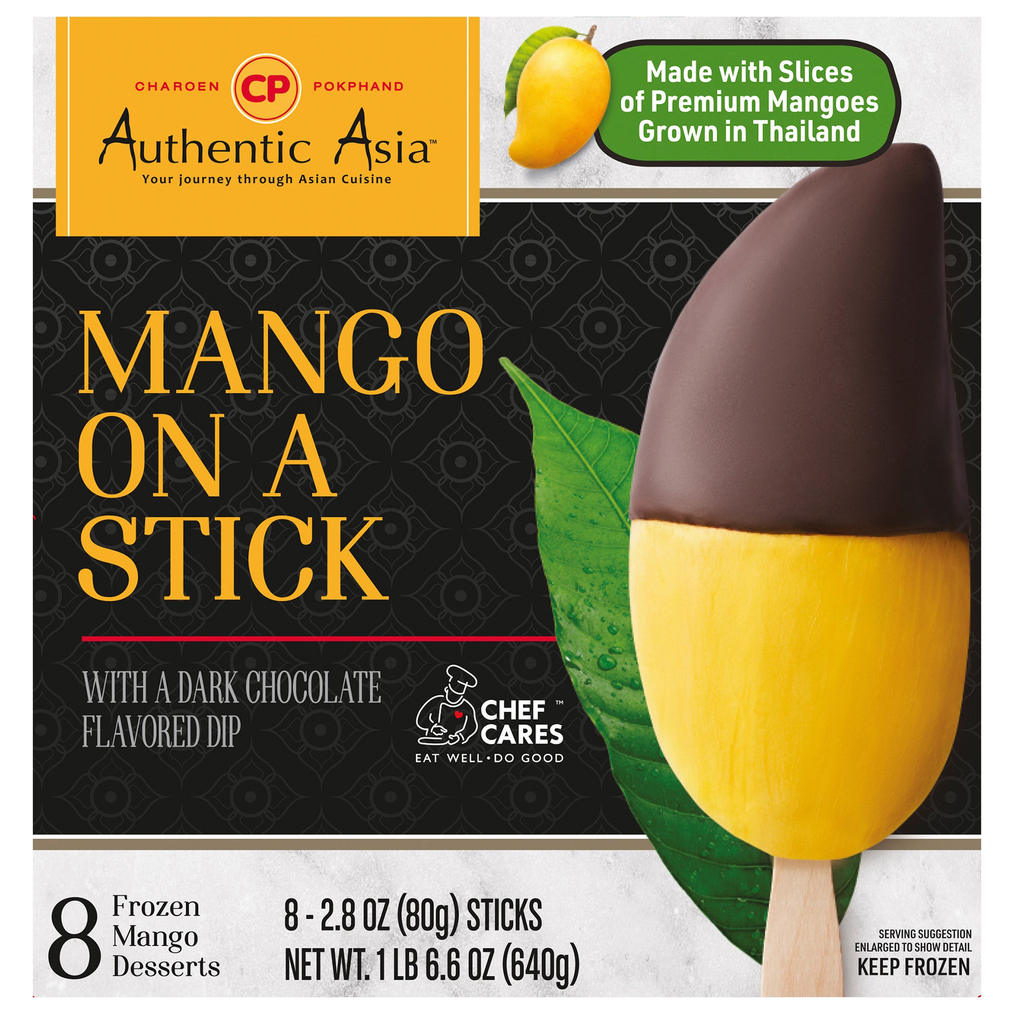 AUTHENTIC ASIA CHOCOLATE DIPPED MANGO 8 COUNT - Image 1