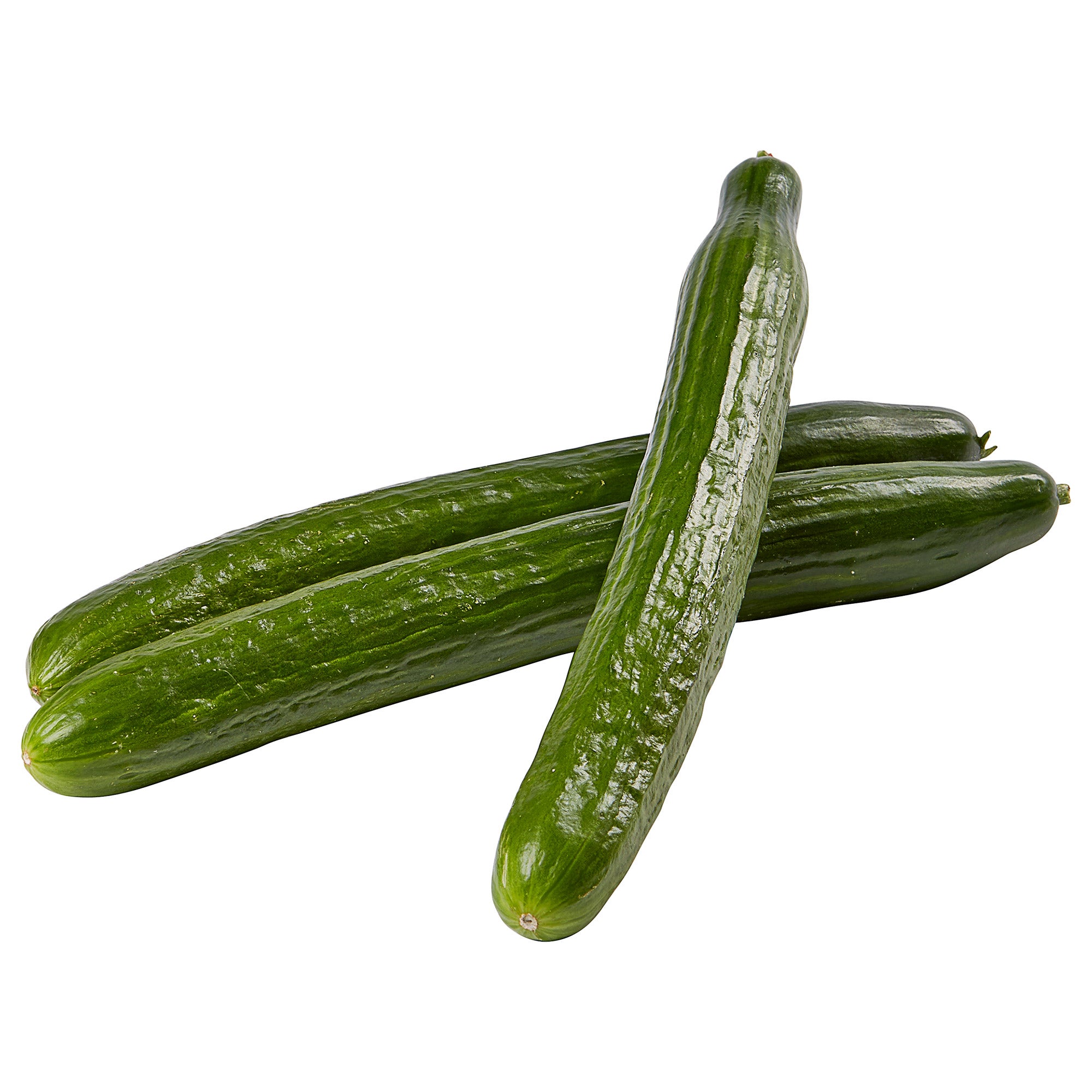 ORGANIC LONG ENGLISH CUCUMBERS - HOTHOUSE GROWN - 3 COUNT