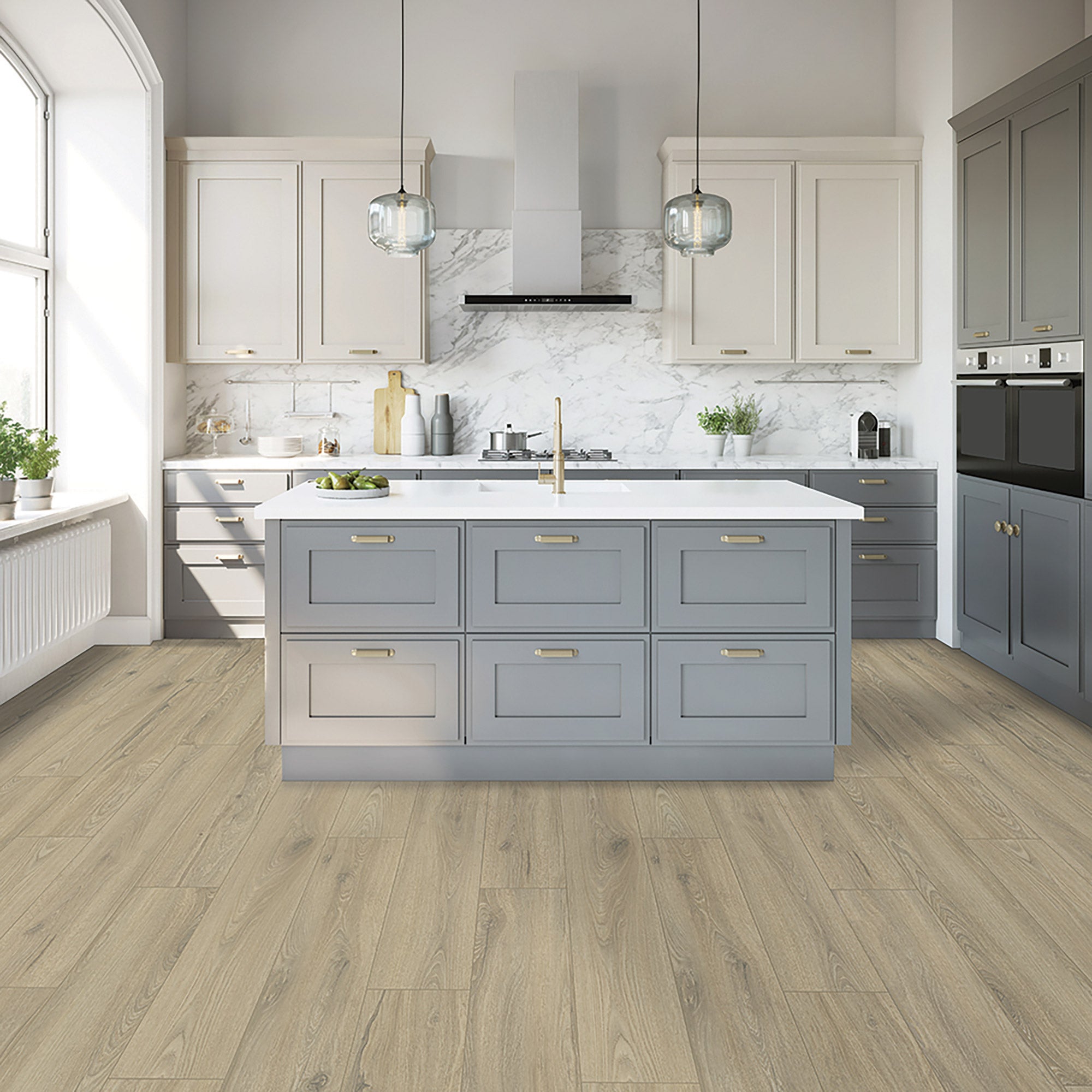 MOHAWK HOME BECKETT OAK RIGID VINYL FLOORING - Image 1