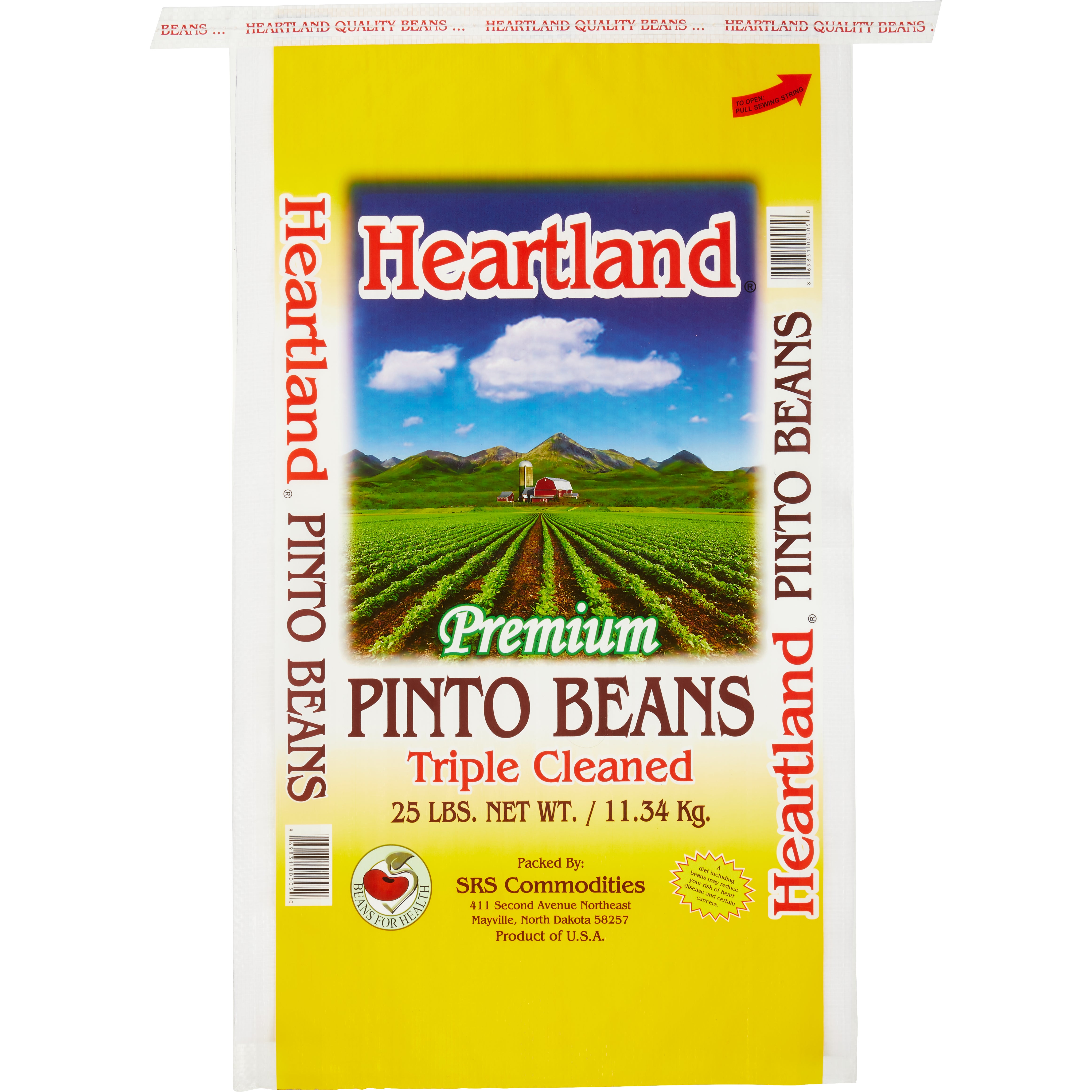 HEARTLAND PINTO BEANS 25 LB
