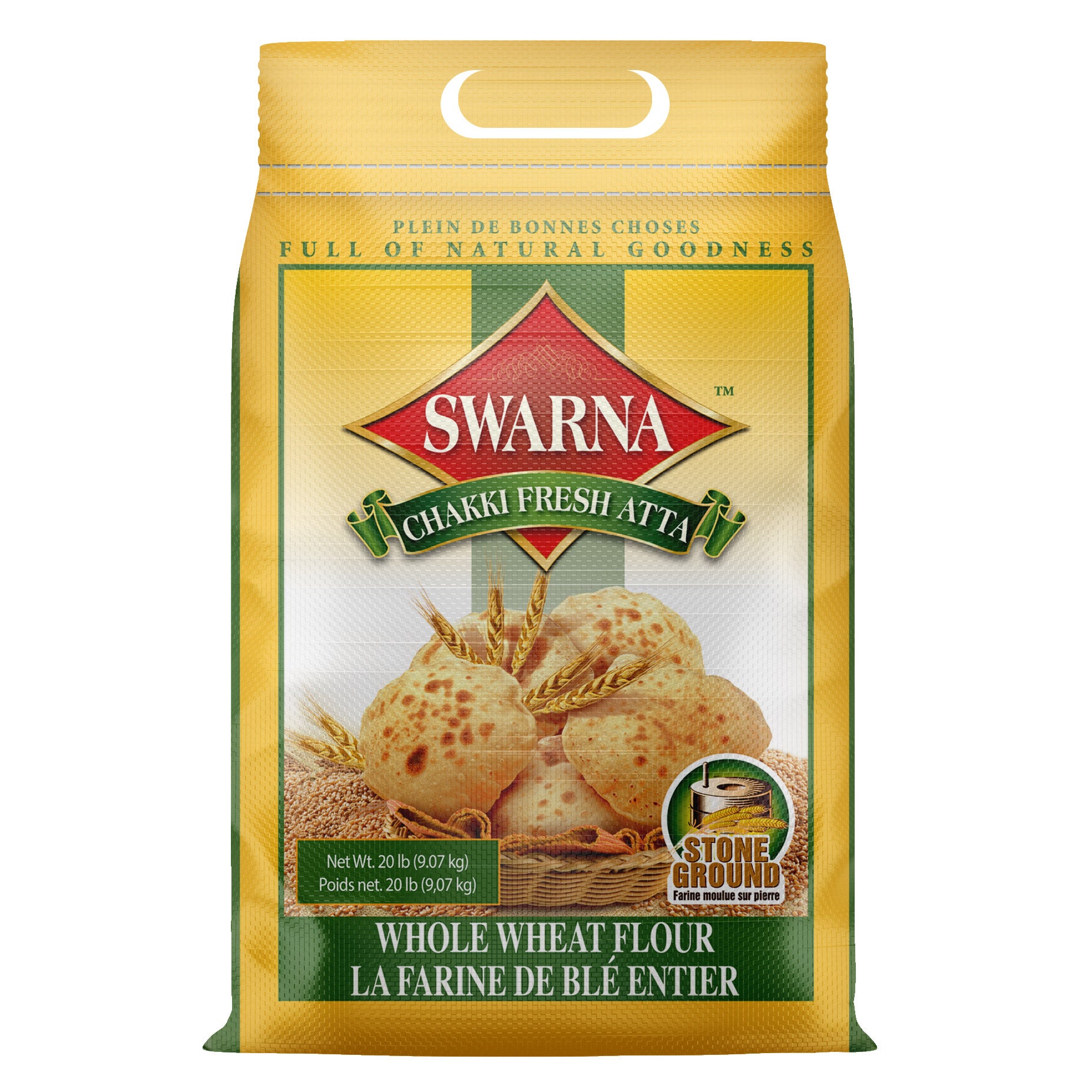 SWARNA WHOLE WHEAT FLOUR 20 POUNDS