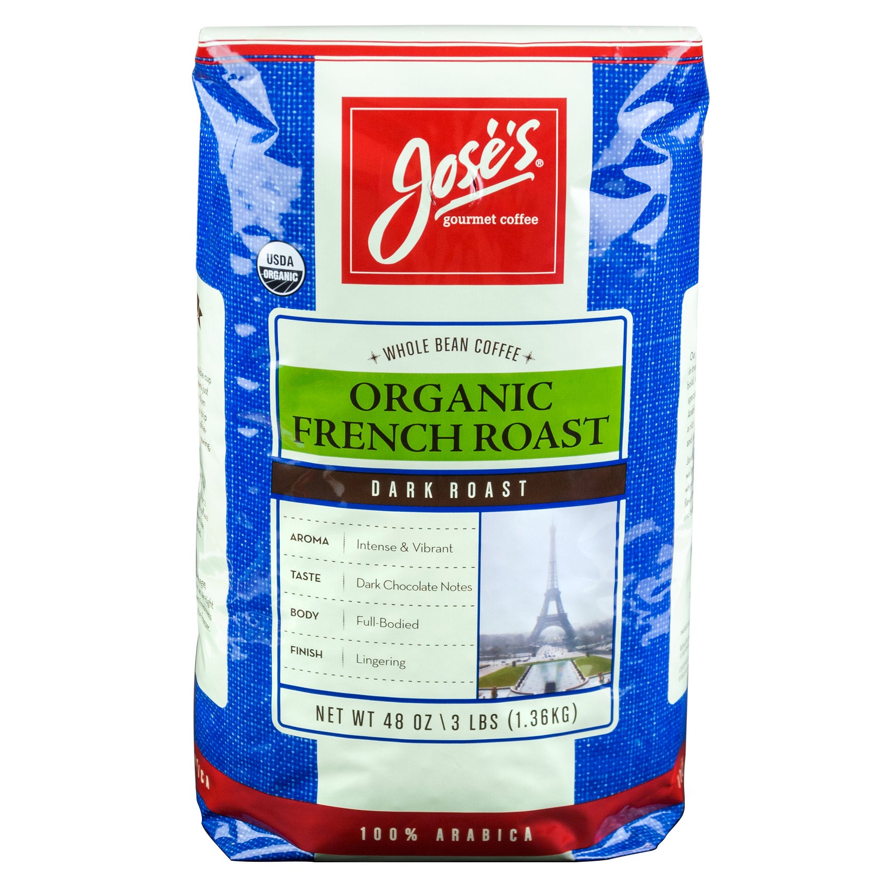 JOSE'S ORGANIC FRENCH ROAST COFFEE 3 LBS - Image 1
