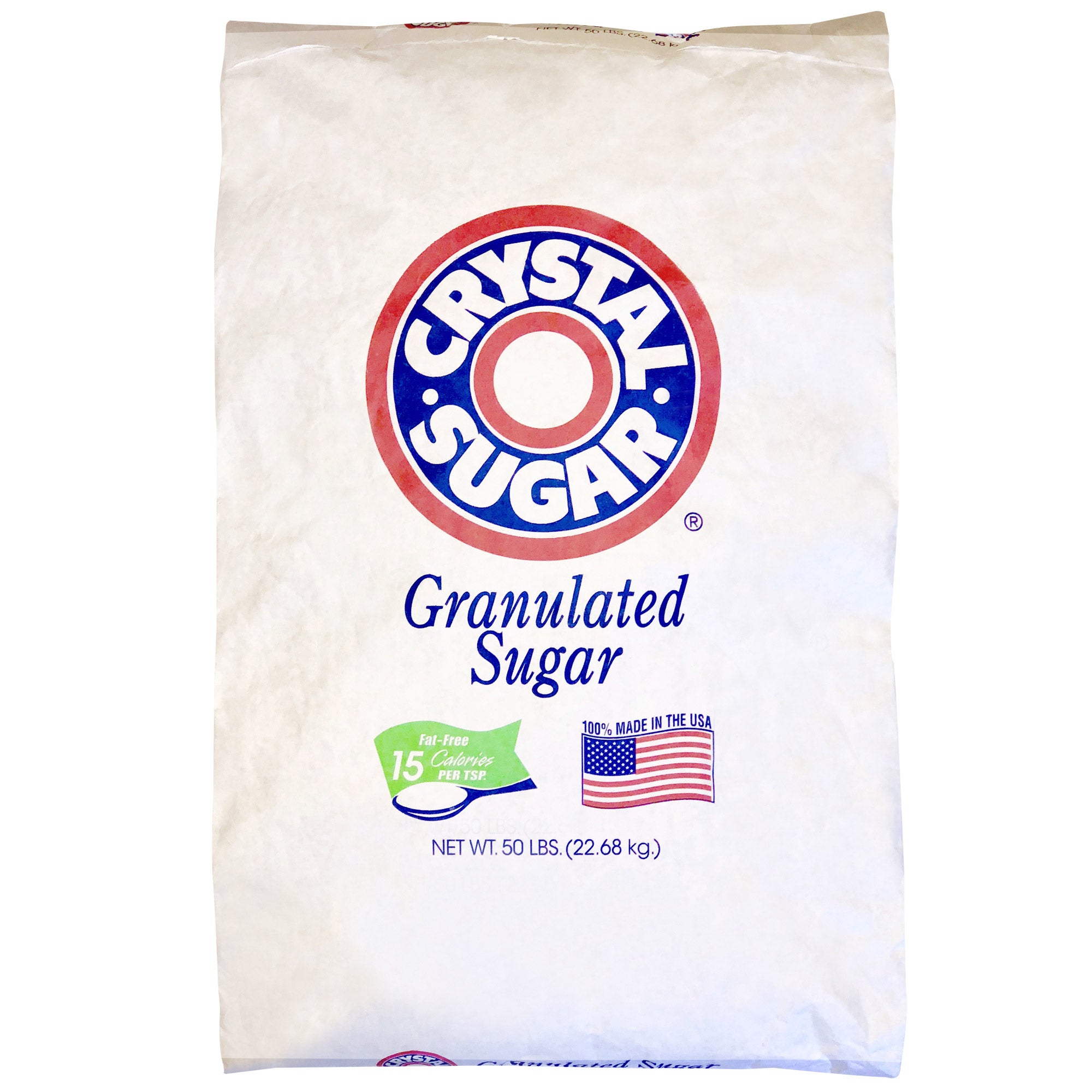 CRYSTAL SUGAR GRANULATED SUGAR 50 POUND BAG