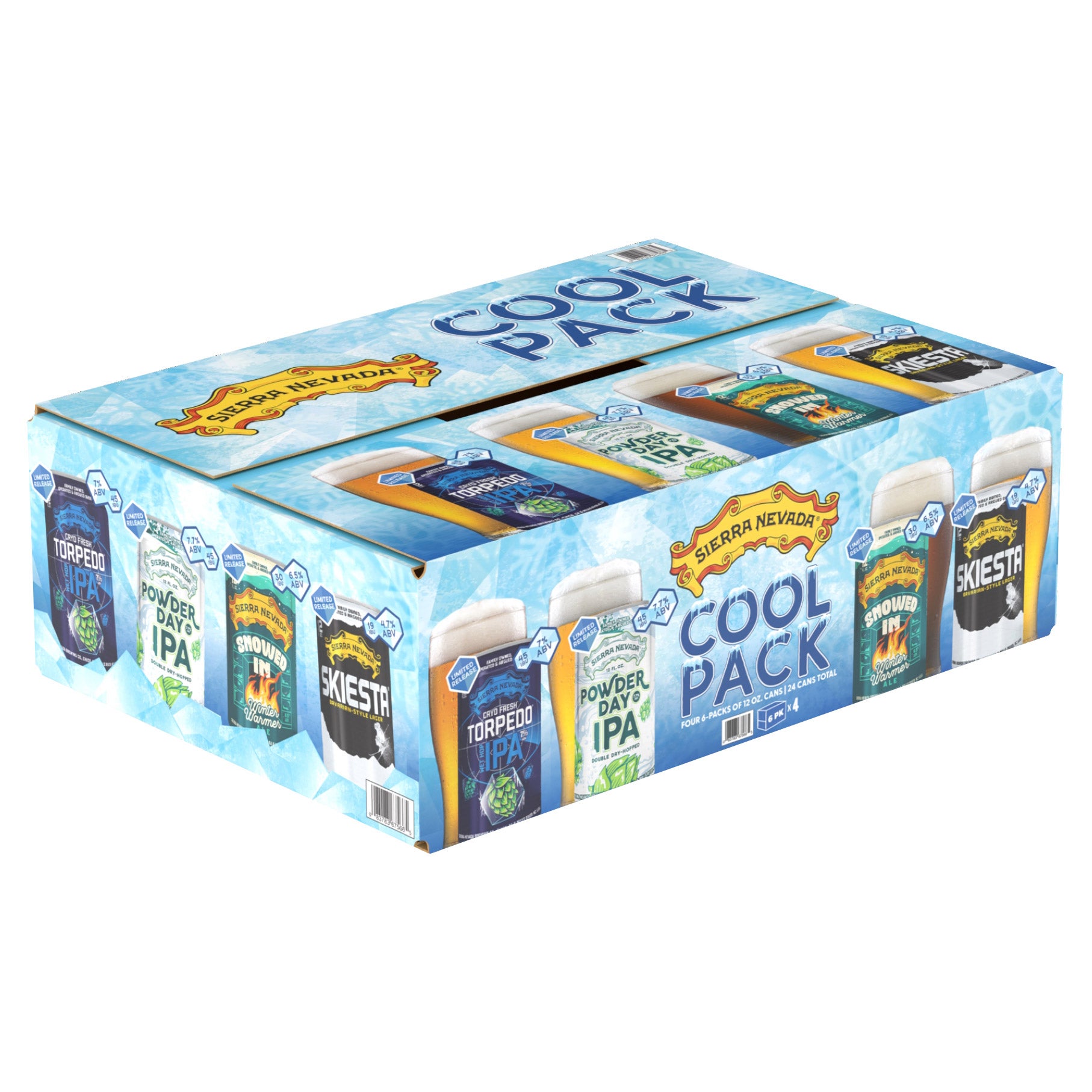 SIERRA NEVADA COOL PACK VARIETY 24 / 12 OZ CANS