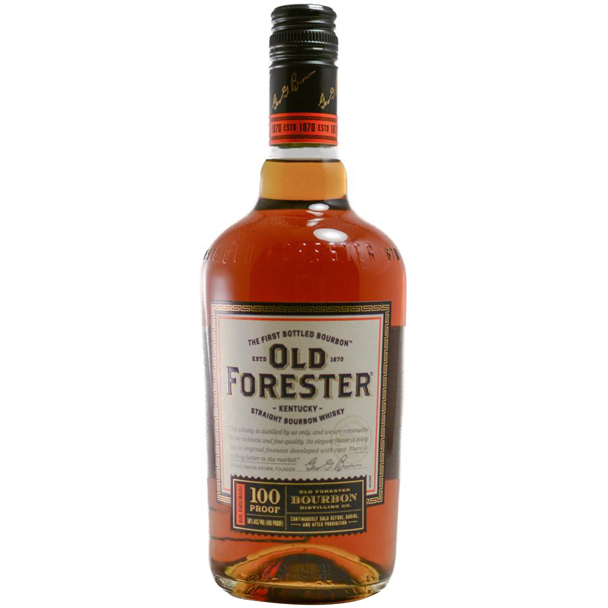 OLD FORESTER 100 PROOF BOURBON KENTUCKY 1.75L