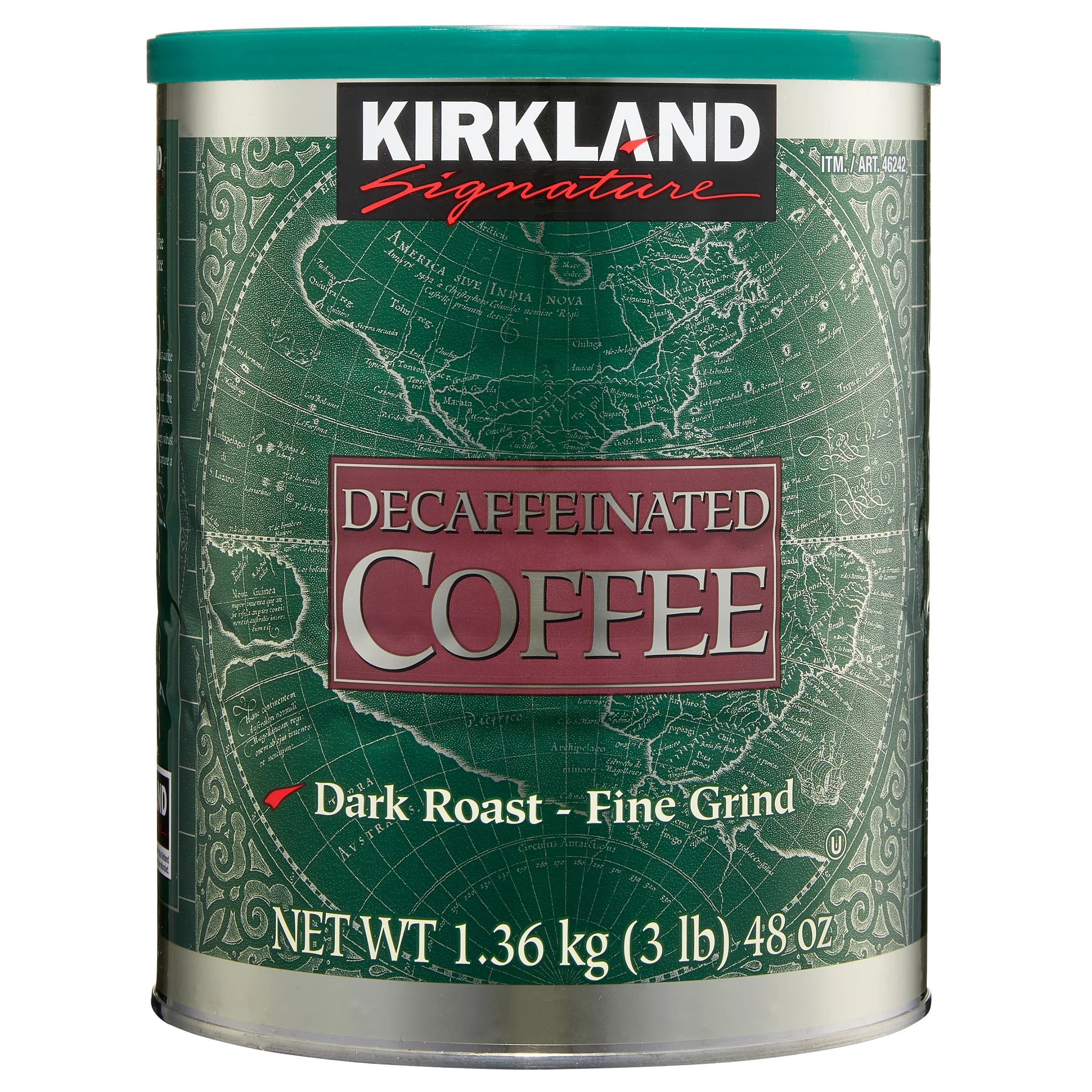 KIRKLAND SIGNATURE DECAF COFFEE 3 POUND CAN - Image 1
