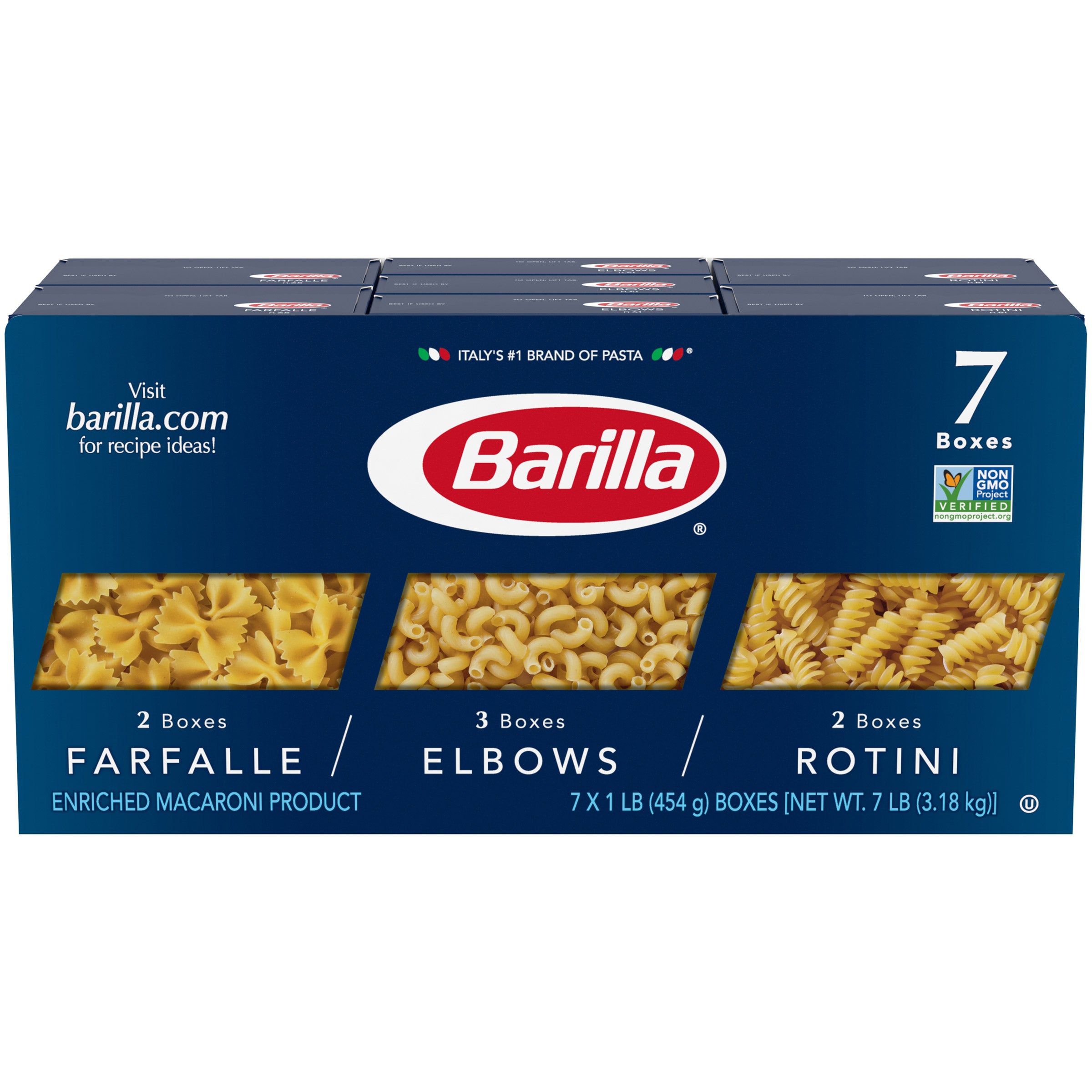 BARILLA PASTA VARIETY PACK 7/1 LB (7 LBS) - Image 1