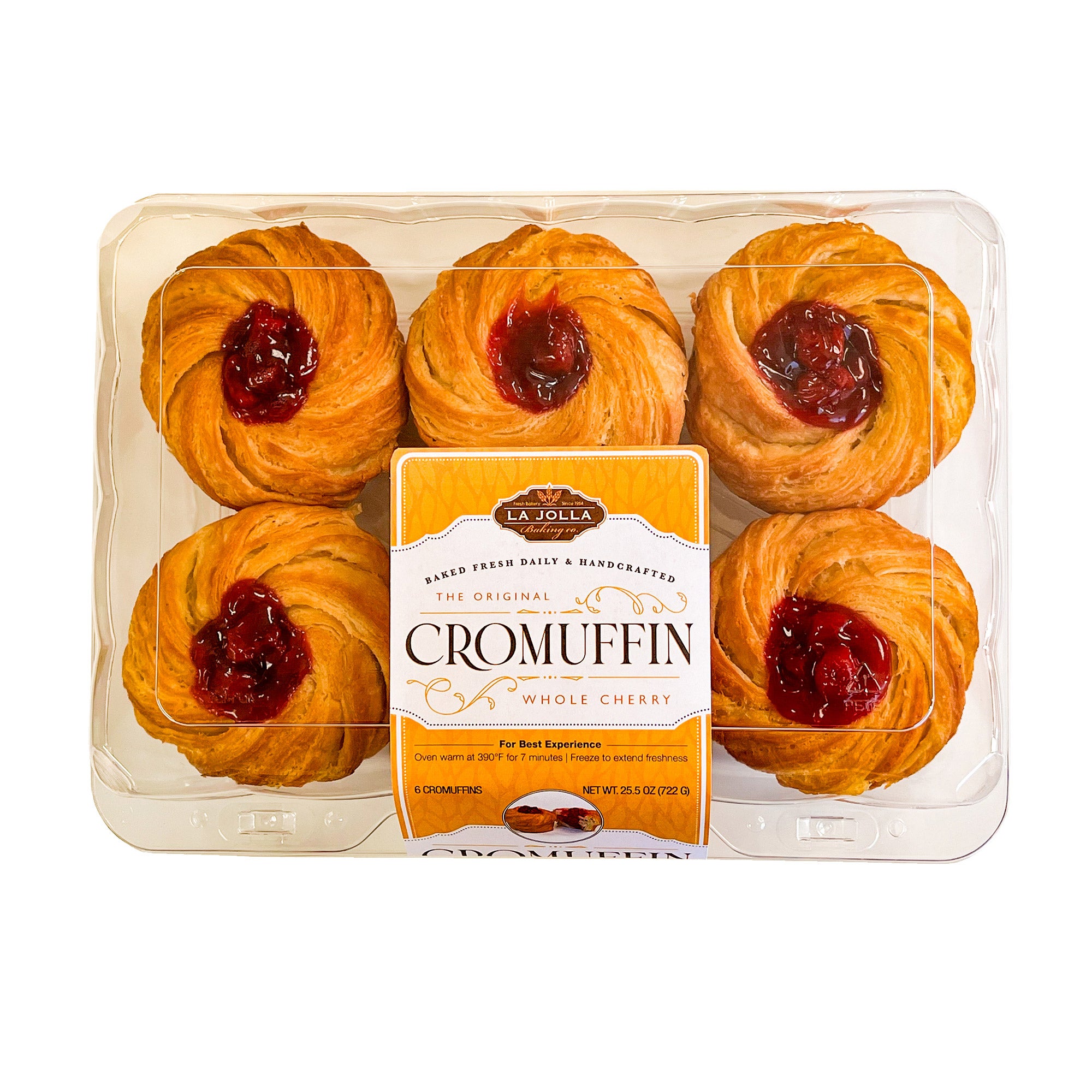 LA JOLLA BAKING CROMUFFIN CHERRY 6 COUNT 25.5OZ - Image 1