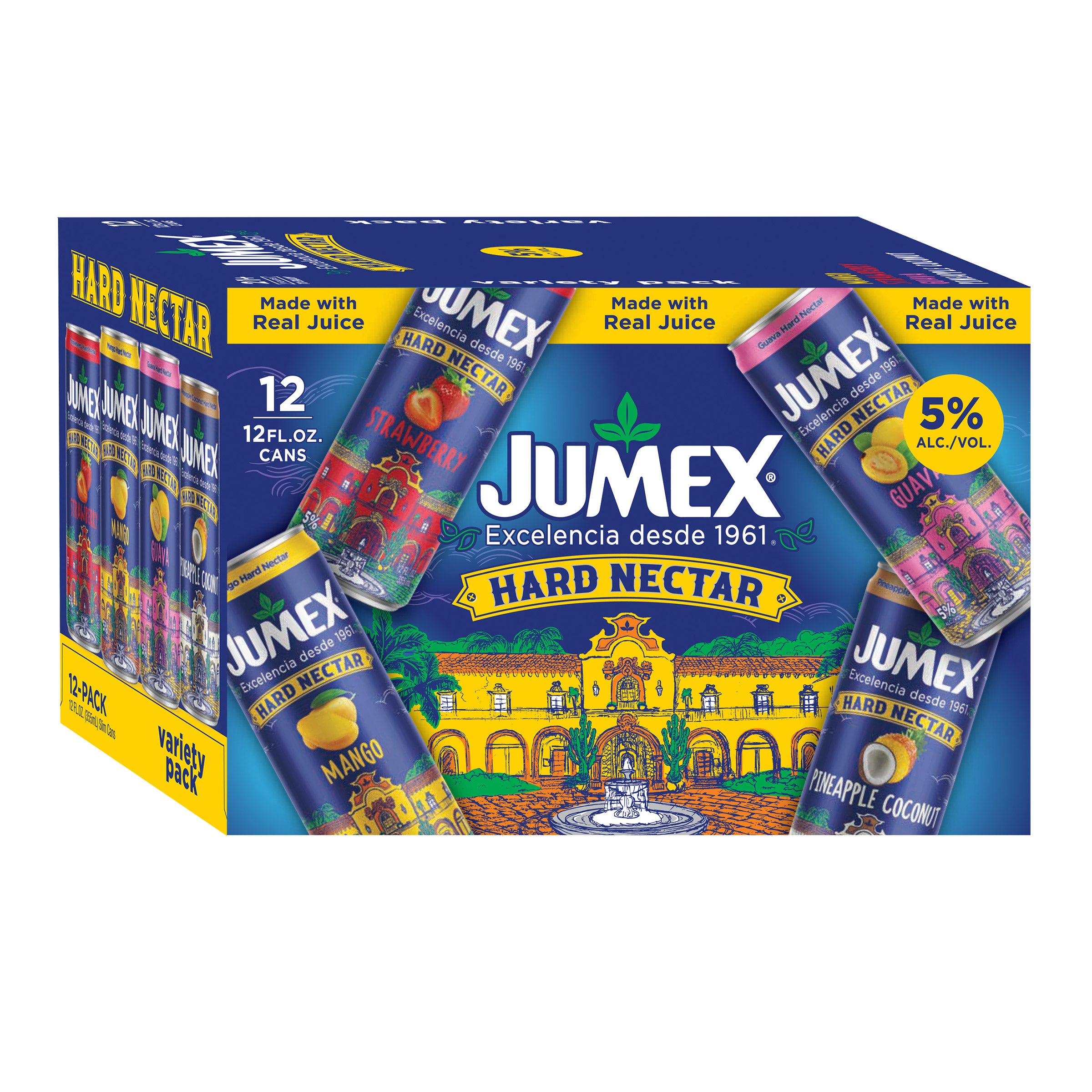 JUMEX HARD NECTAR VARIETY 12/12 OZ CAN