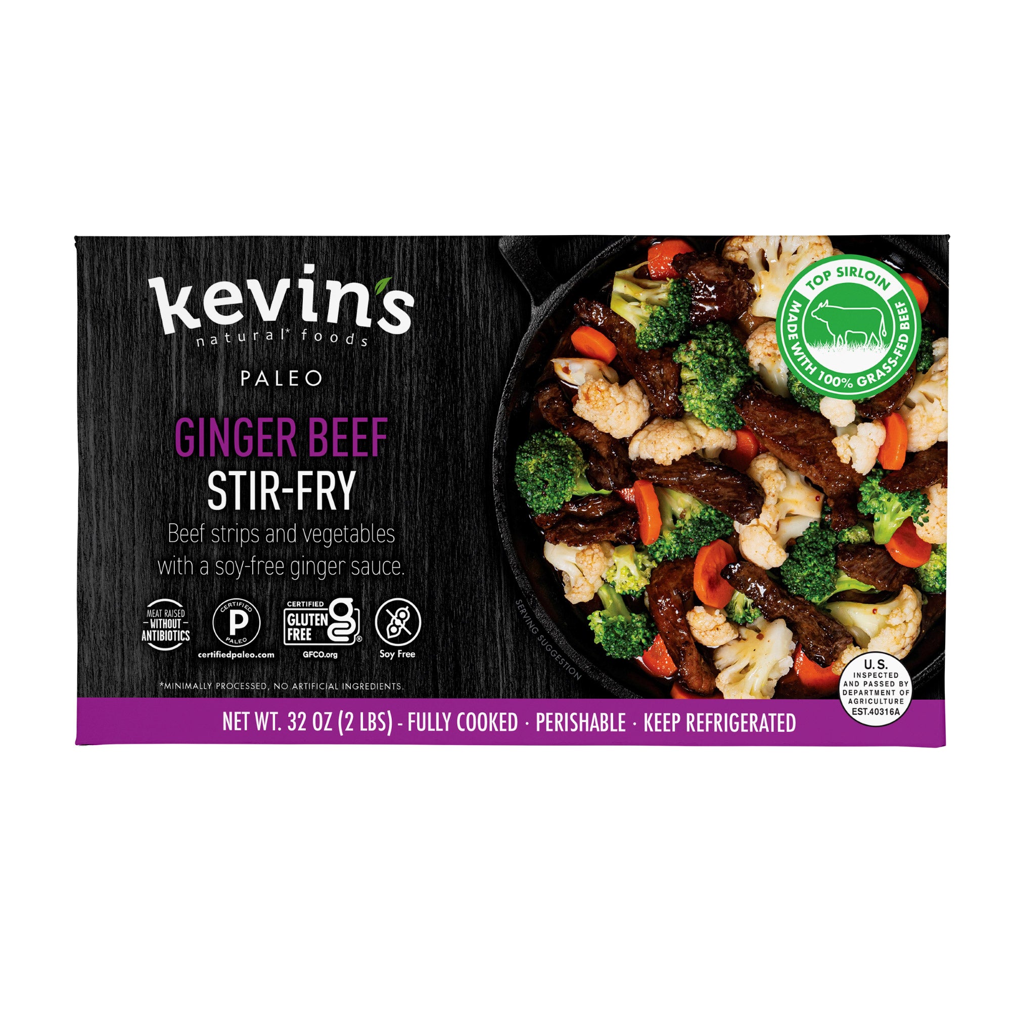 KEVIN'S GINGER BEEF STIR FRY 32 OUNCES