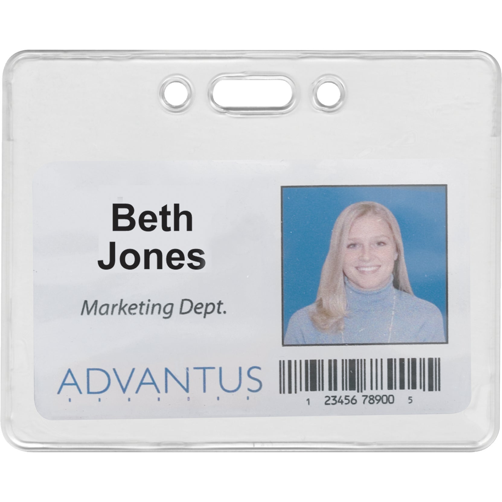 ADVANTUS 100 HOLDERS BADGE HOLDER HRIZNTAL AVT75450KT 2CT