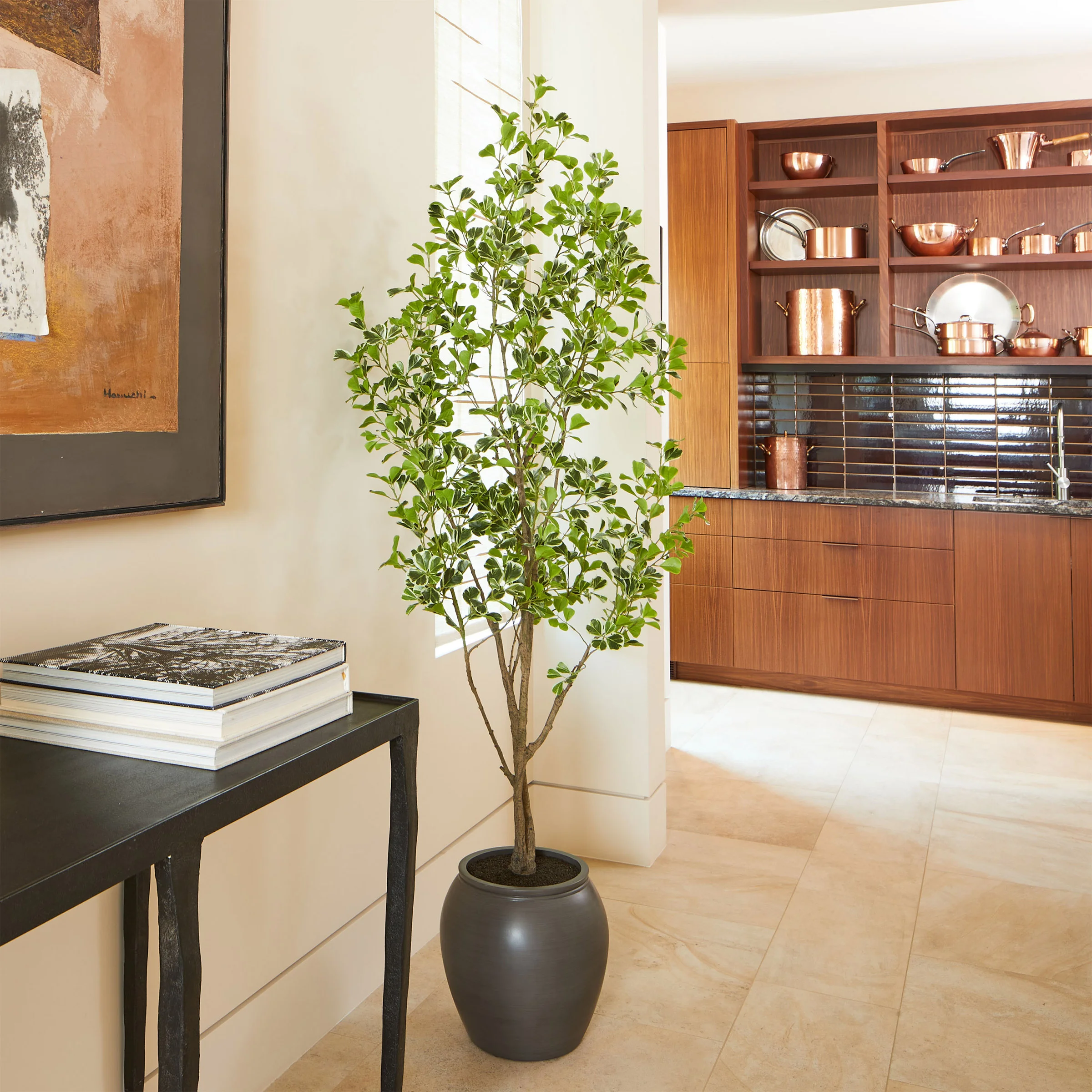 6.5' FAUX FICUS TREE - Image 1
