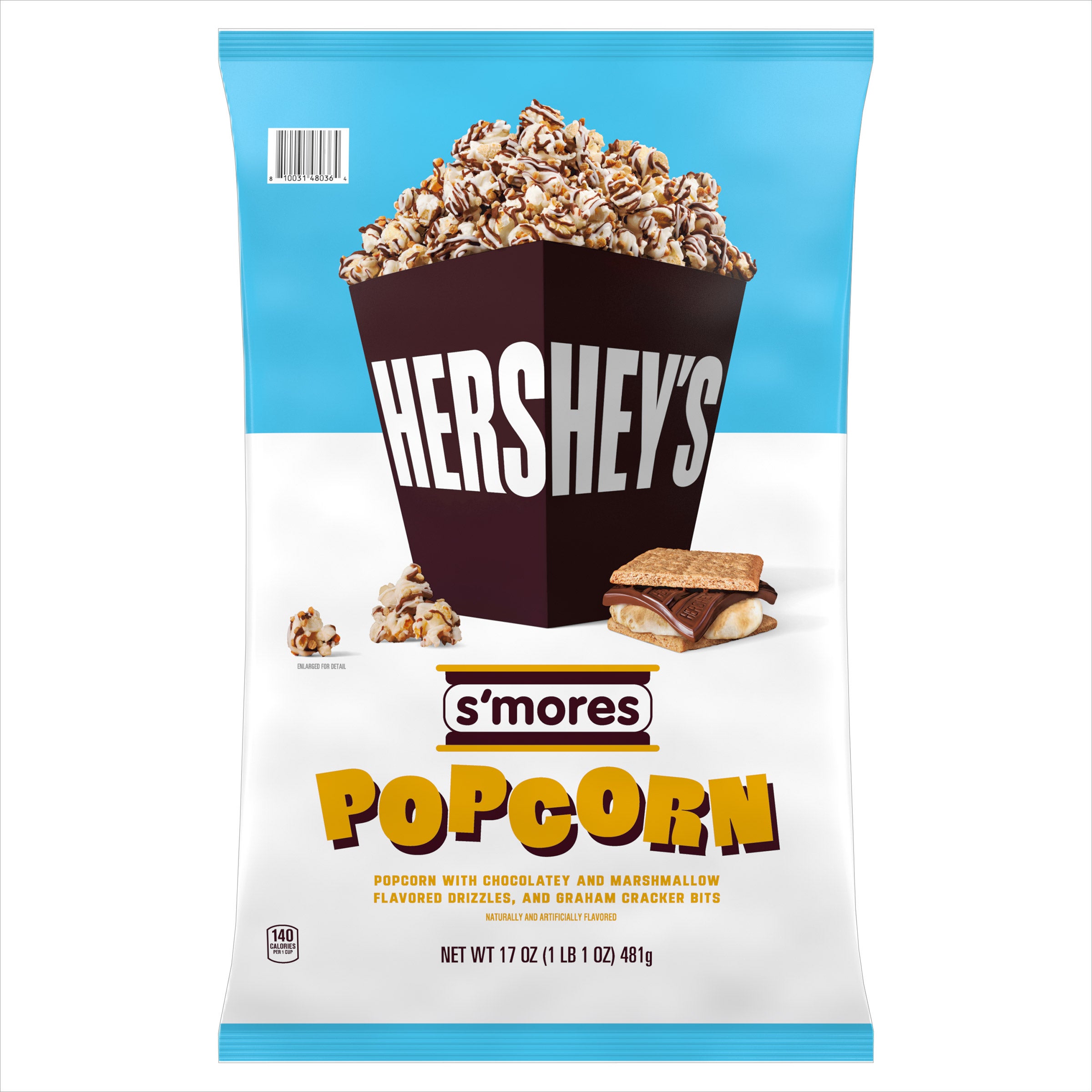 HERSHEY'S S'MORES POPCORN 17 OZ
