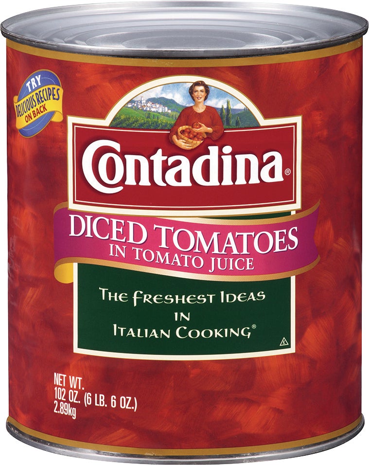 CONTADINA DICED TOMATOES 102 OZ (6.375 LBS)