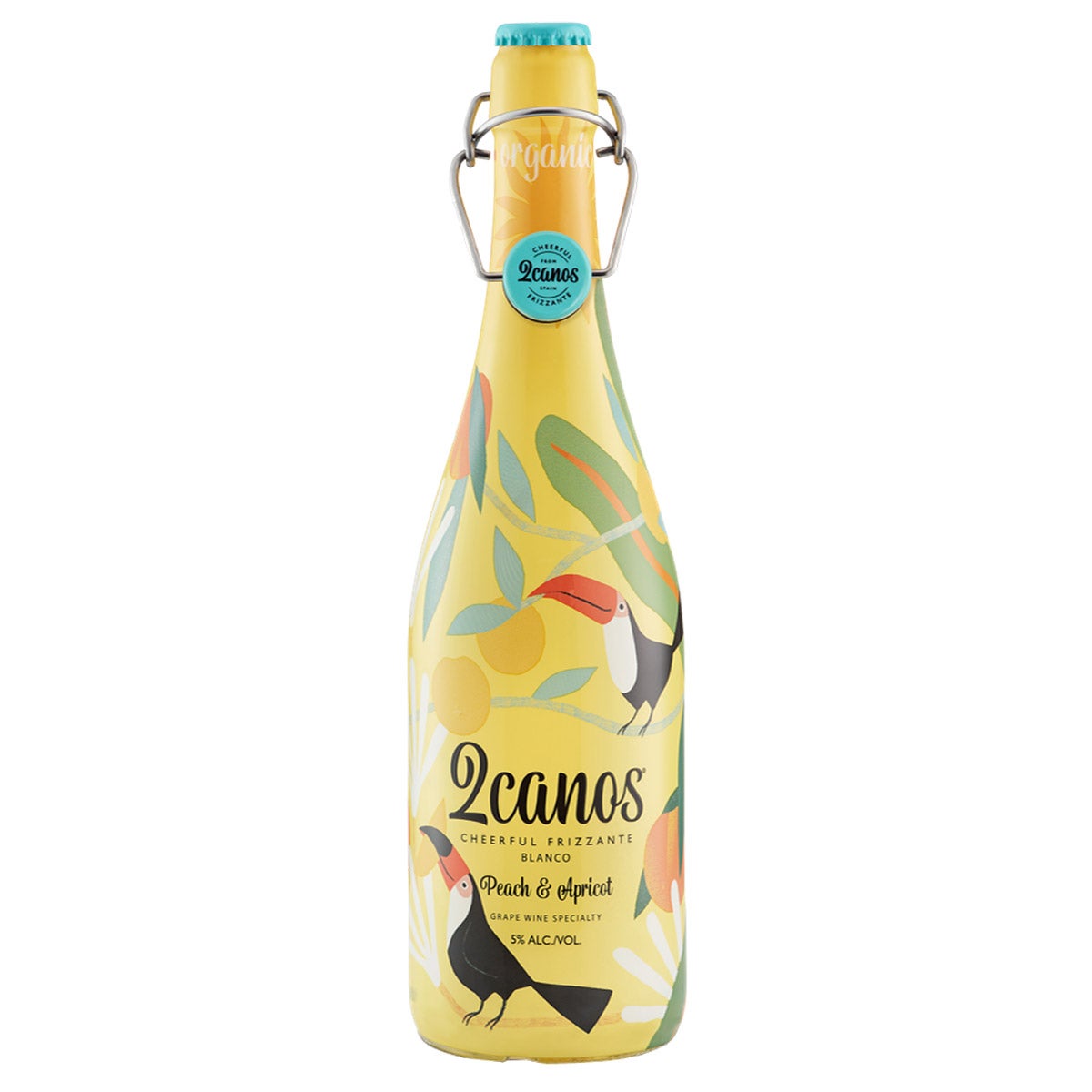 2CANOS PEACH & APRICOT FRIZZANTE BLANCO SPAIN 750ML