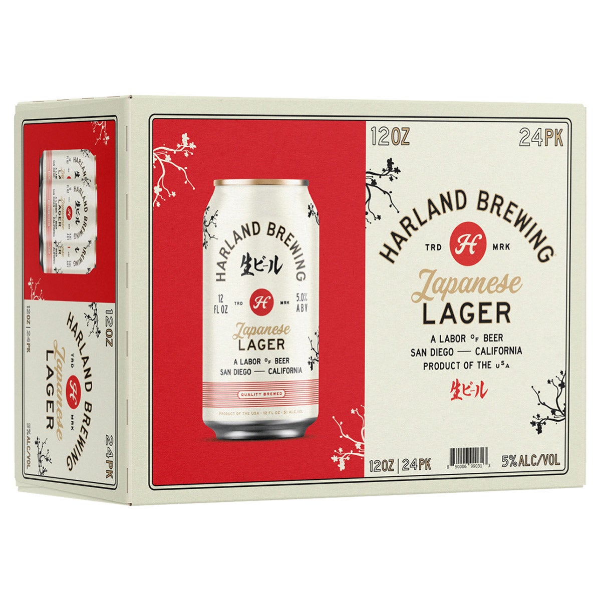 HARLAND BREWING CO JAPANESE LAGER SAN DIEGO 24/12OZ CAN