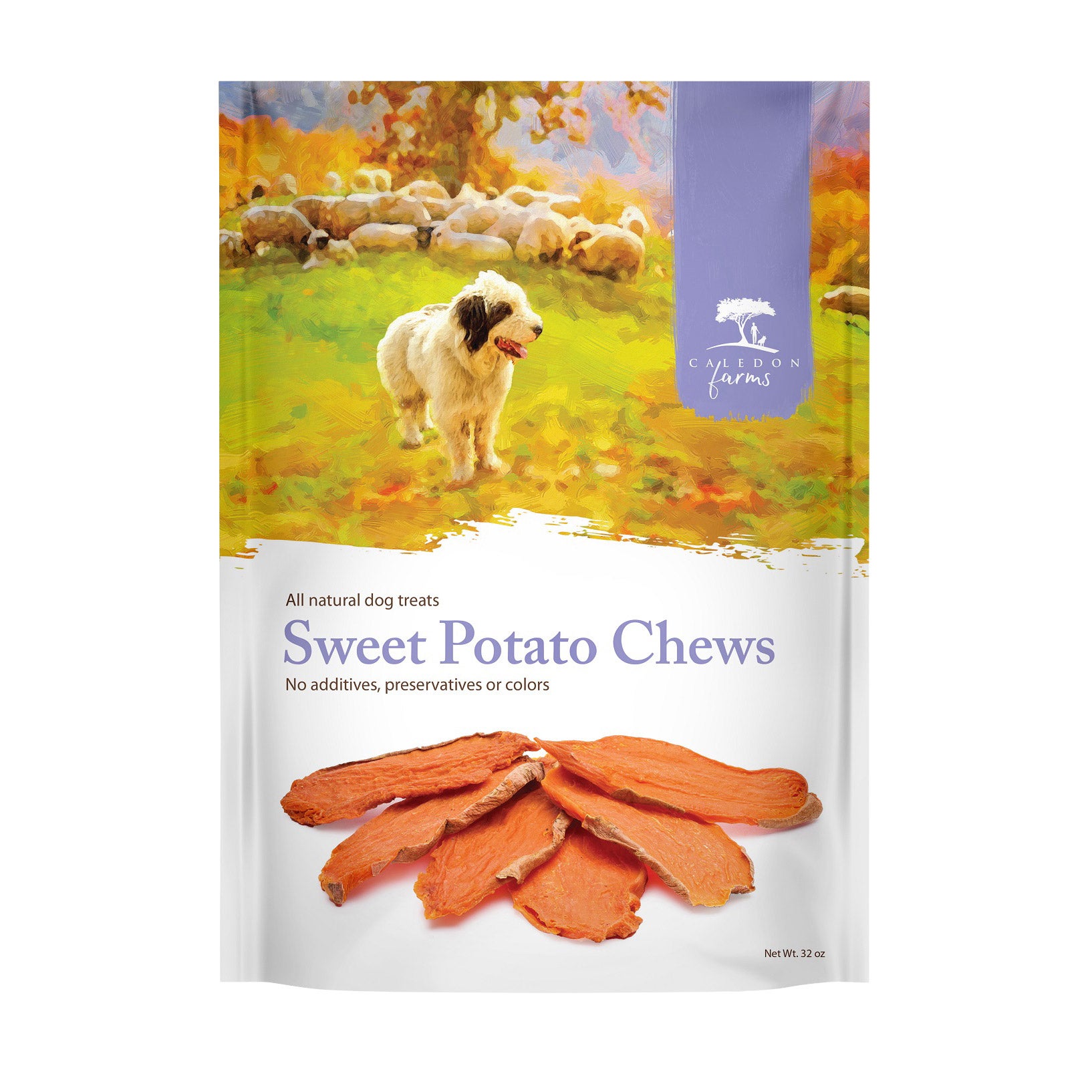 CALEDON FARMS SWEET POTATO CHEWS 32 OUNCE BAG