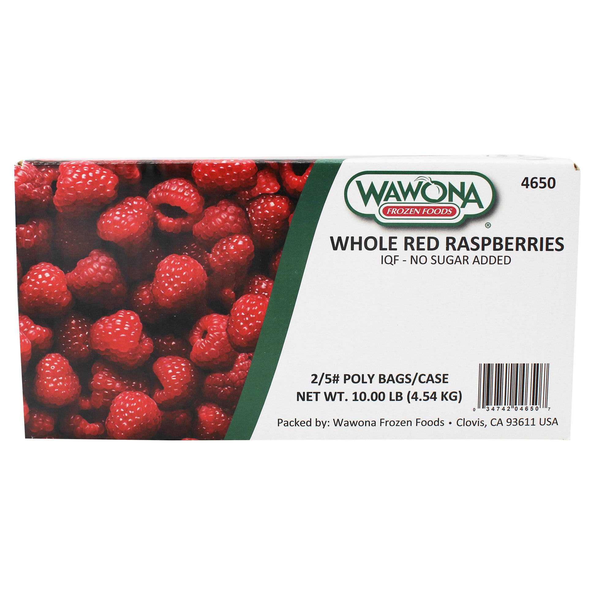 WAWONA RASPBERRIES 2/5 LB CASE