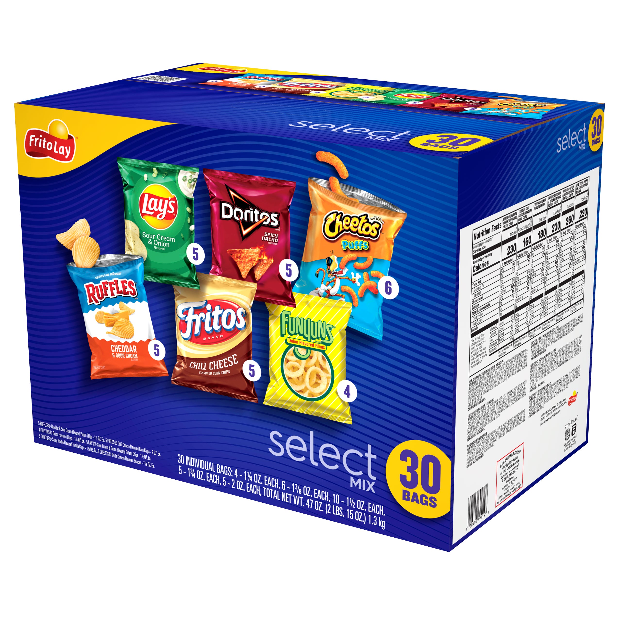 FRITO LAY SELECT MIX VARIETY 30 CT - Image 1