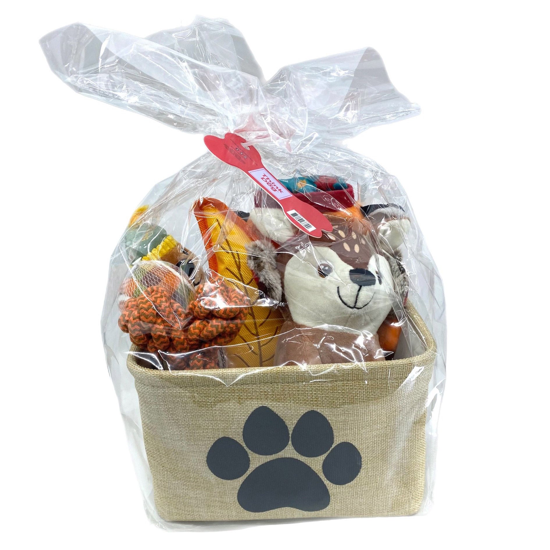 THINK DOG GIFT BASKET 6 PC TOY'S W/BASKET