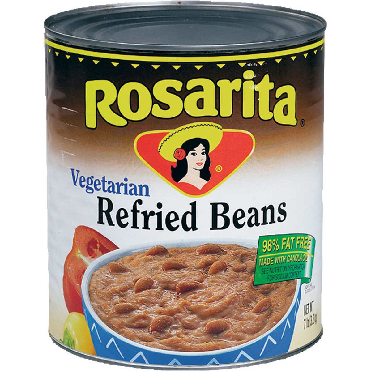 ROSARITA VEGETARIAN REFRIED BEANS 7 LBS