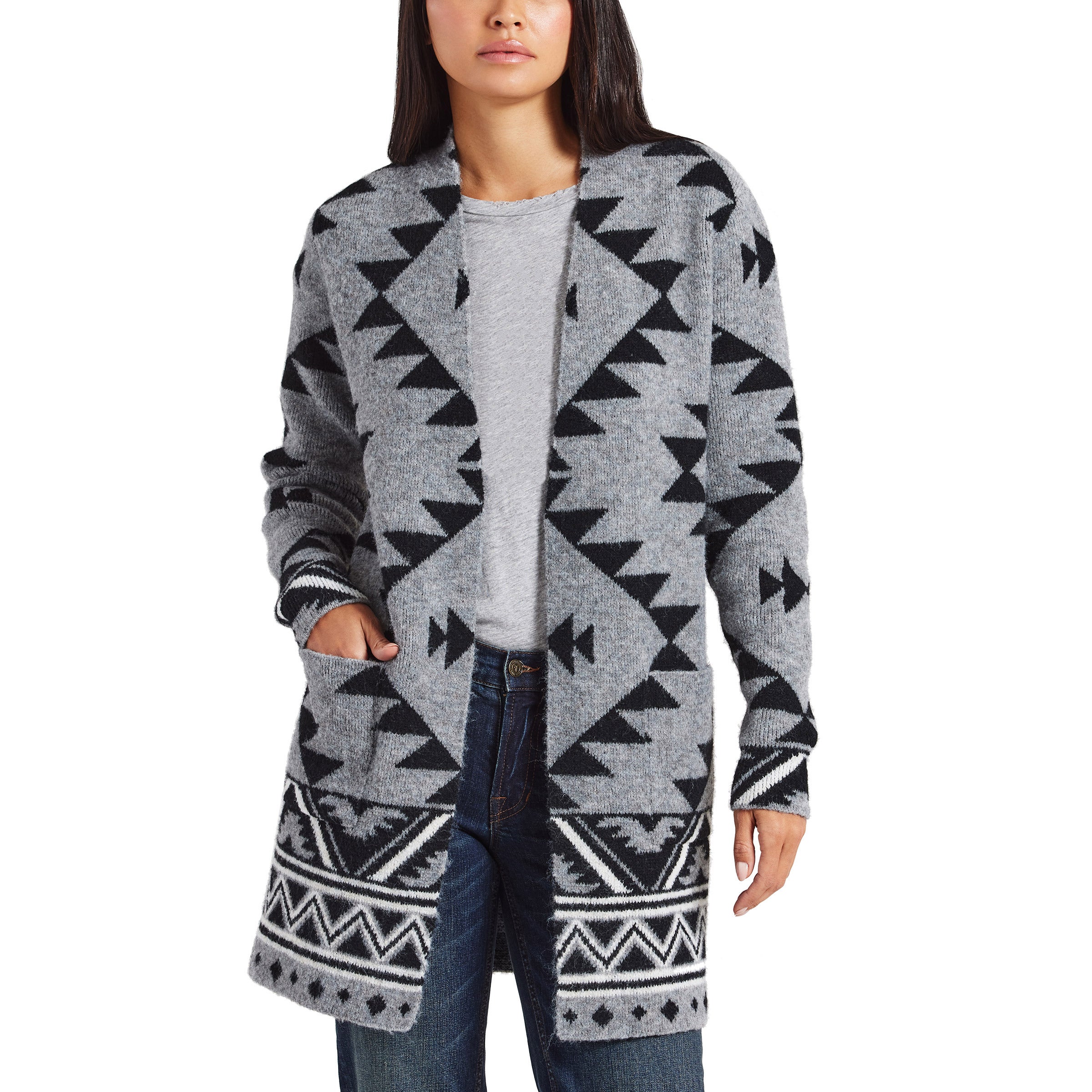 FRYE WOMEN'S PATTERNED CARDIGAN - Image 1